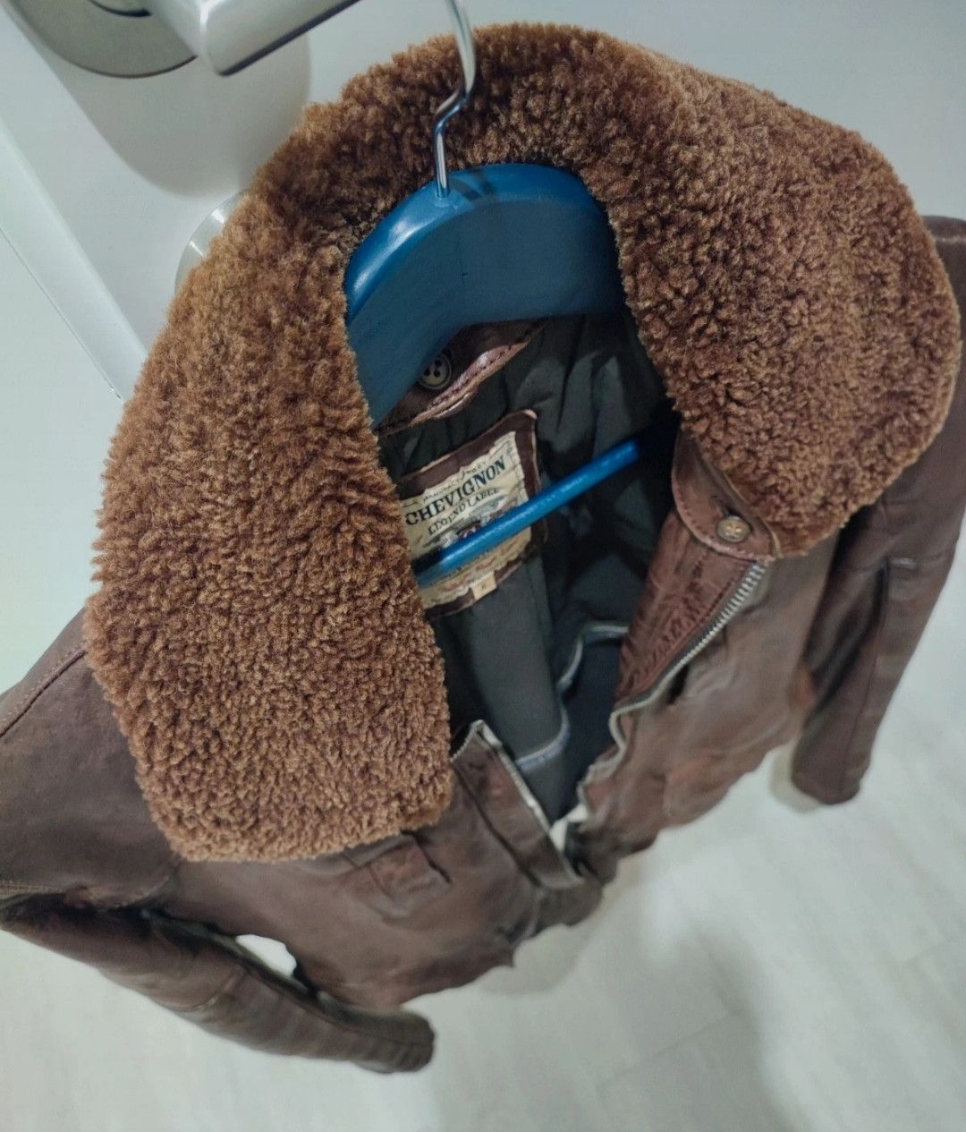 Chevignon chevignon Legend label Leather aviator bomber Size US S / EU 44-46 / 1 - 9 Thumbnail