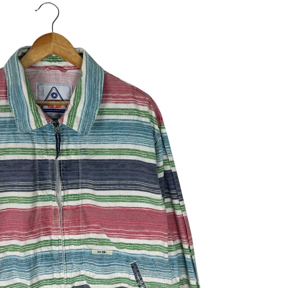 Nigel Cabourn × Vintage 🔥NIGEL CABOURN RAINBOW STRIPED JACKET Size US L / EU 52-54 / 3 - 4 Thumbnail