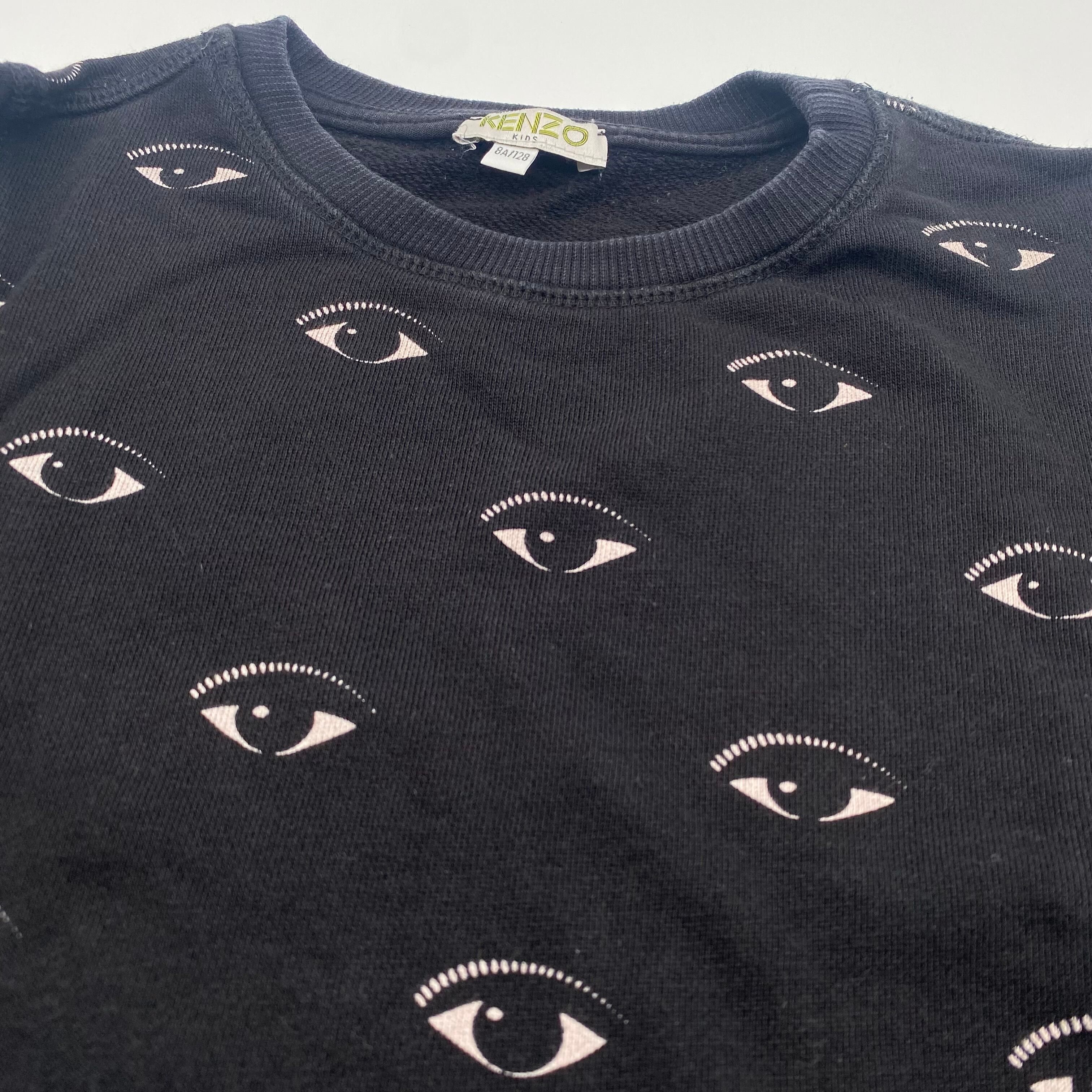 Kenzo KENZO Kids Eye Crewneck Black 8A/128 Size US S / EU 44-46 / 1 - 3 Thumbnail