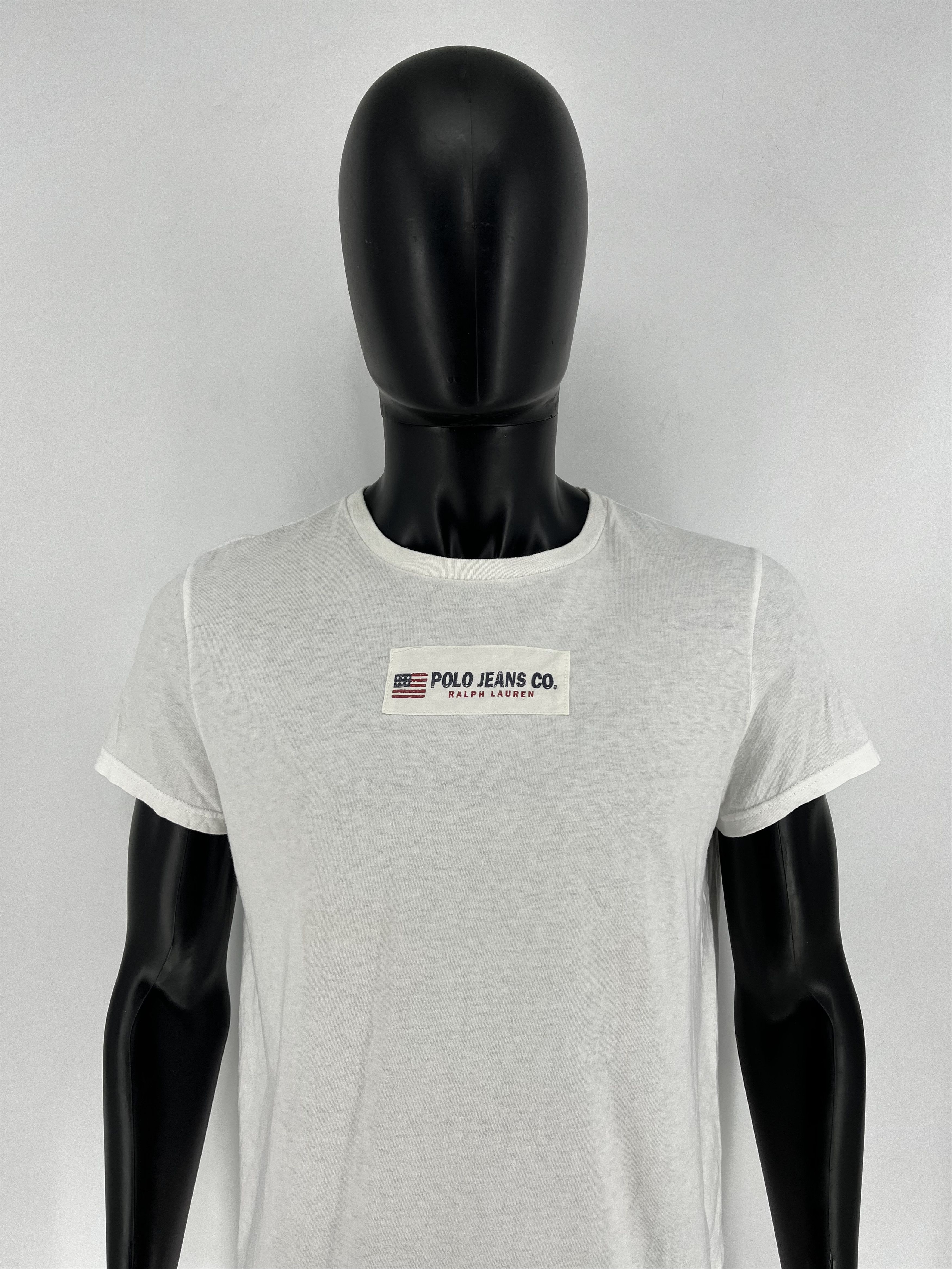 Polo Ralph Lauren × Ralph Lauren × Vintage Vtg Polo Jeans Ralph Lauren T-Shirt RL Big Logo White Size M Size US M / EU 48-50 / 2 - 1 Thumbnail