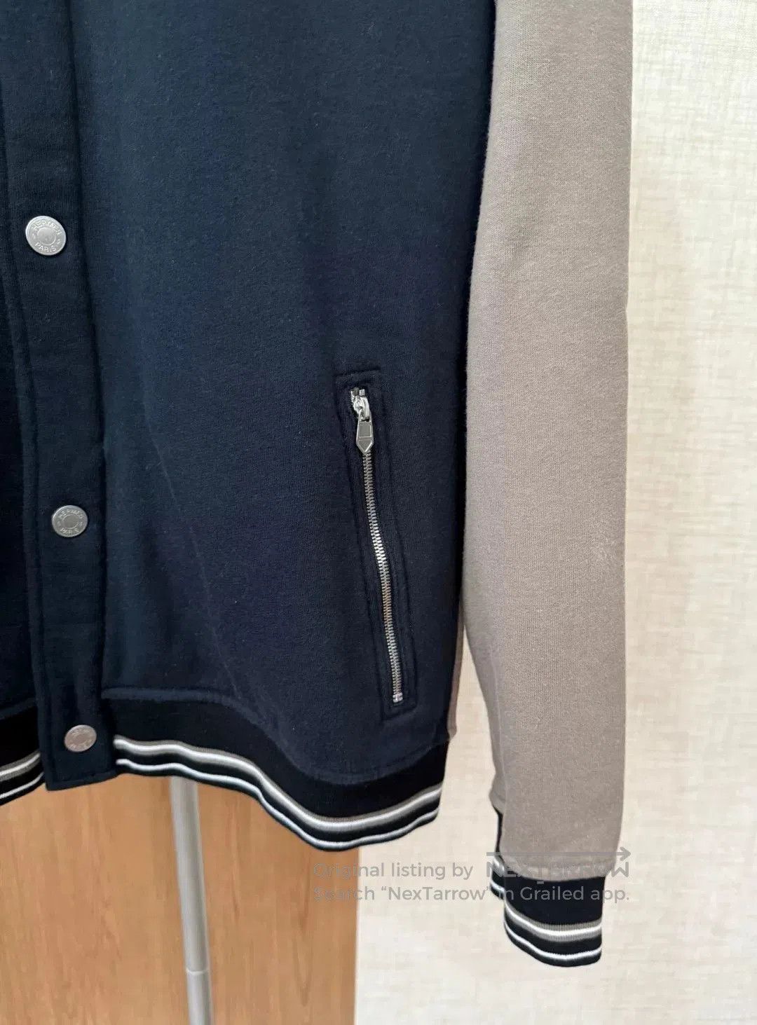 Hermes Hermes Men's Baseball Jacket with Fleece Lining. Size US L / EU 52-54 / 3 - 7 Thumbnail
