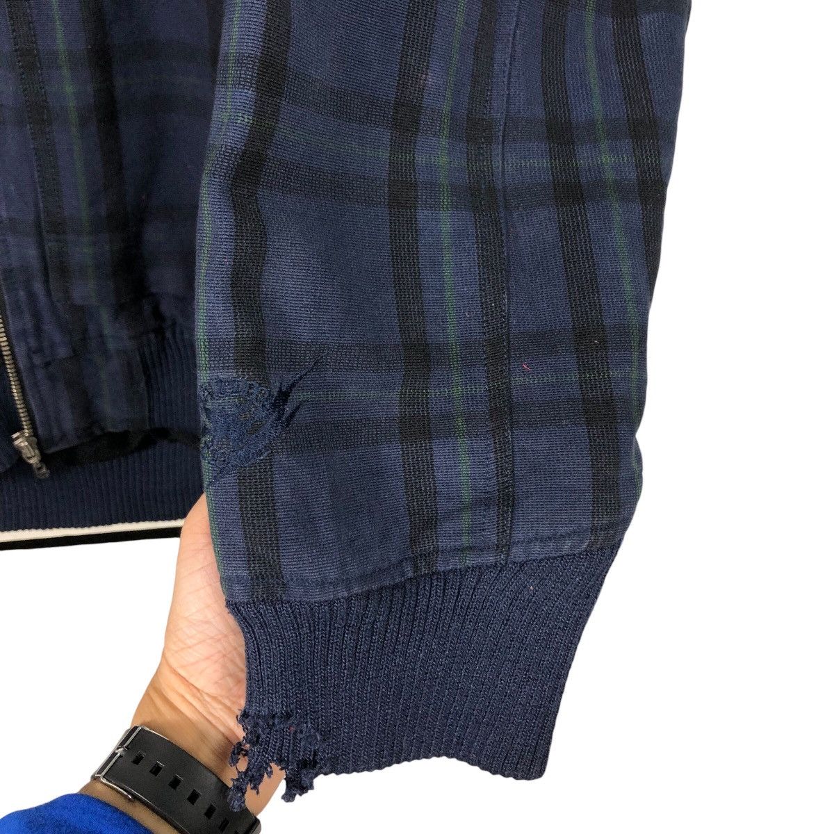 Japanese Brand × Vintage 📌Vintage Biker Jacket Breath Tartan Design Issey Miyake Size US M / EU 48-50 / 2 - 17 Thumbnail