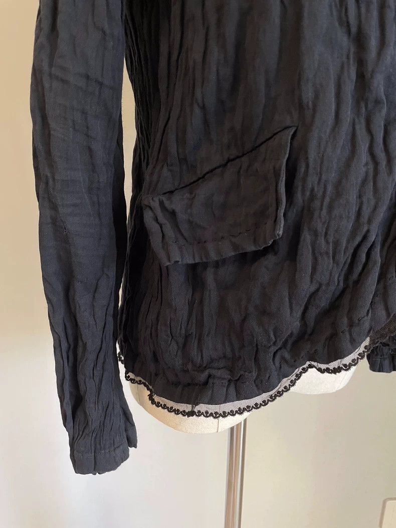 Issey Miyake Issey Miyake size:3 Washed black embroidered coat Size M / US 6-8 / IT 42-44 - 6 Thumbnail