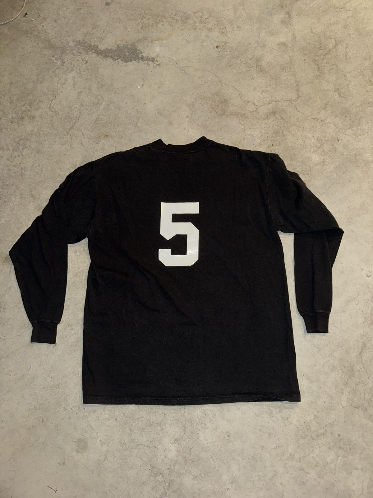 Russell Athletic × Vintage Vintage Russell Athletic Long Sleeve Tee #5 Faded Black Size US L / EU 52-54 / 3 - 2 Thumbnail