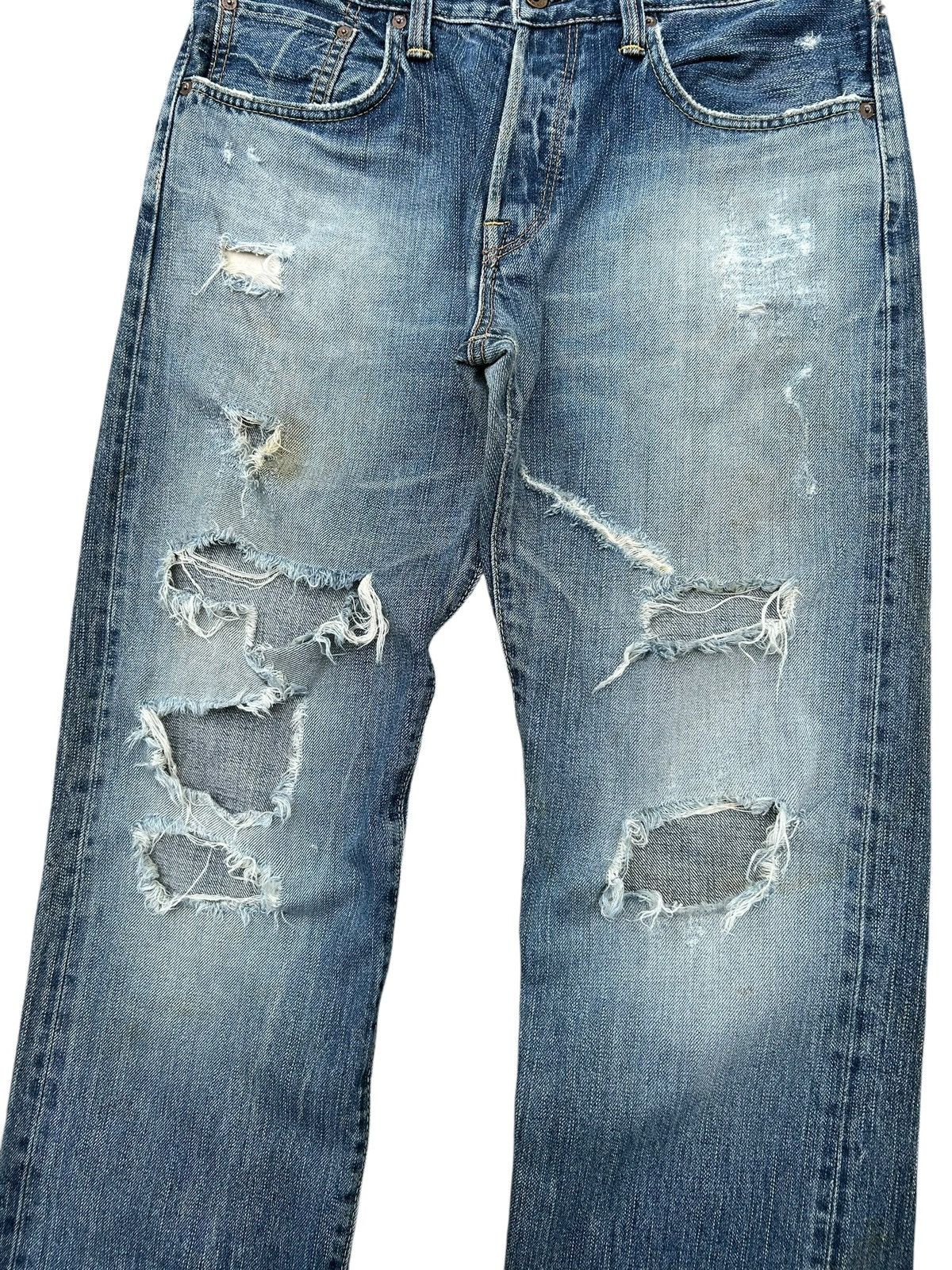 Kapital Thrashed Vintage Edwin 505BXX Selvedge Dirty Denim Jeans Size US 34 / EU 50 - 4 Thumbnail