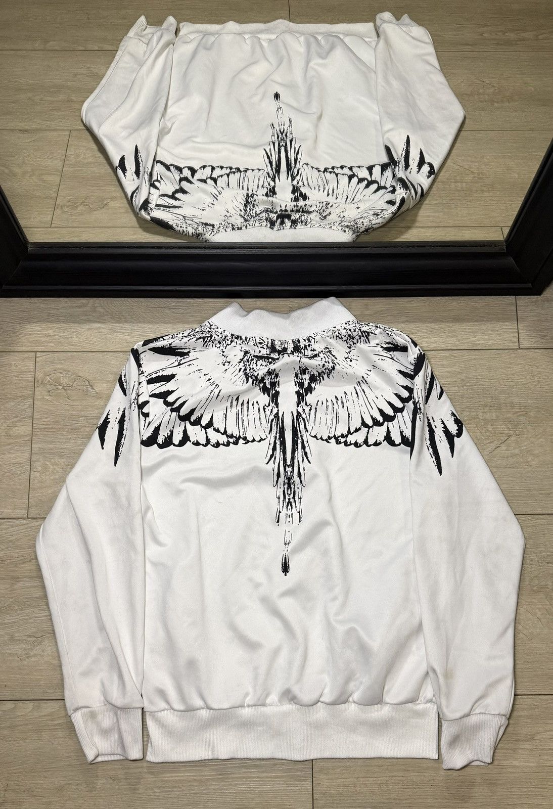 Affliction Y2K 2000s Women’s Winged AOP Asali Track Suit Zip Up Jacket Size M / US 6-8 / IT 42-44 - 5 Thumbnail