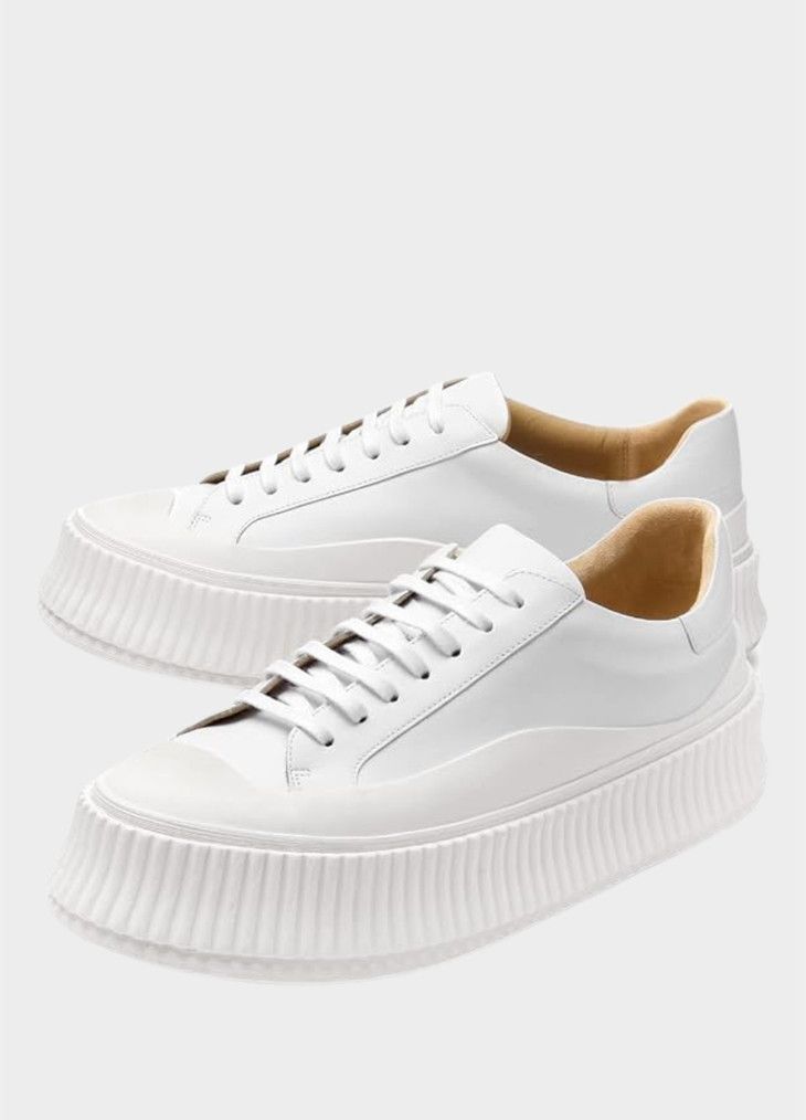 Jil Sander o1loc1c0425 J32WS0018 Low-Top Sneakers in White Size US 12 / EU 45 - 2 Thumbnail