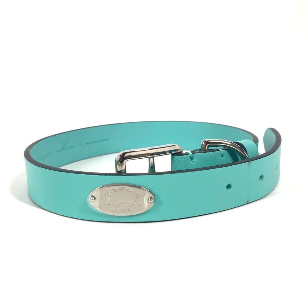 Tiffany & Co. Pet Accessories Logo Dog Chien Bow-Wow Necklace Leather Unisex Blue Size ONE SIZE - 1 Thumbnail