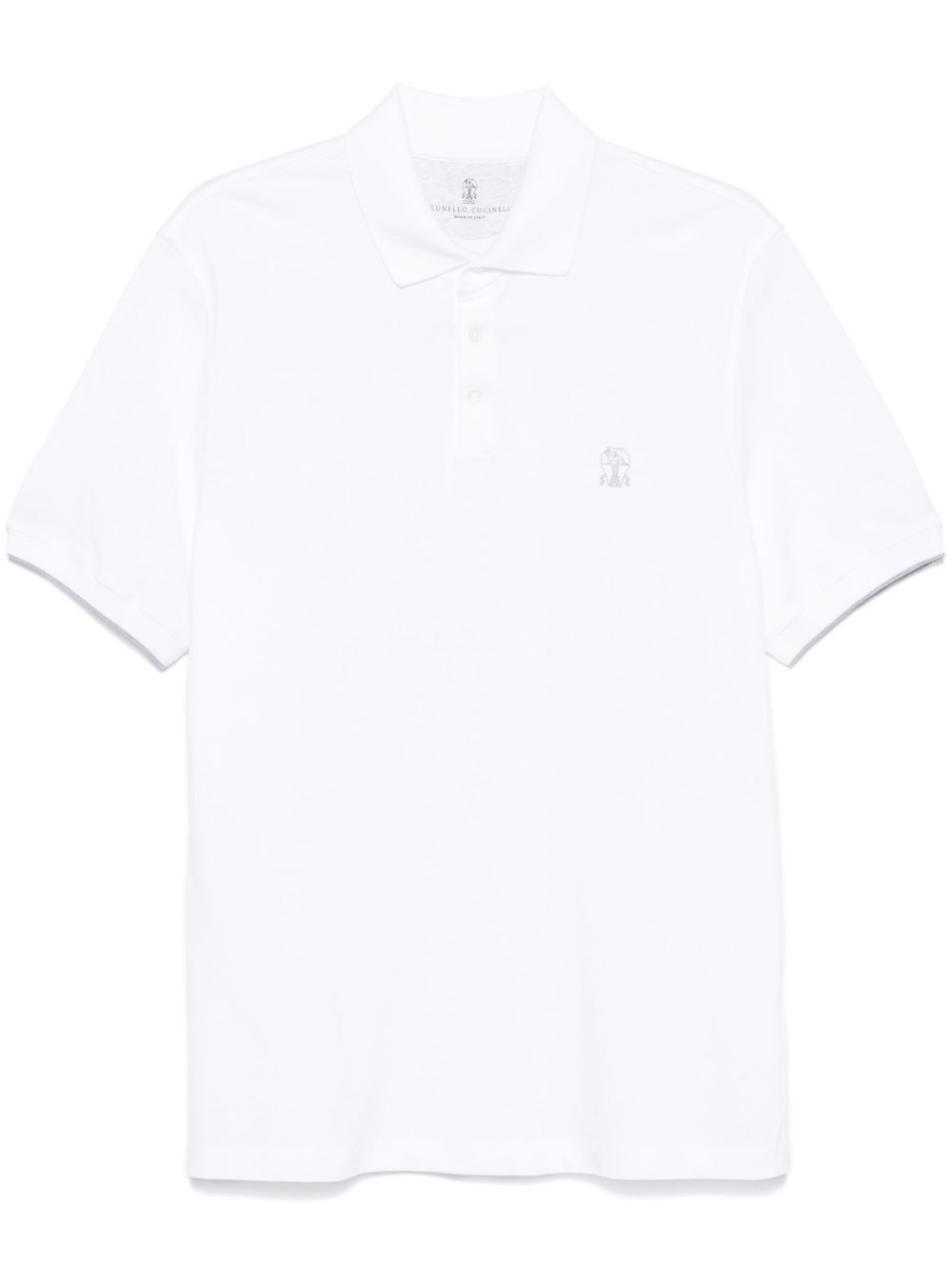 Brunello Cucinelli LOGO COTTON POLO SHIRT Size US M / EU 48-50 / 2 - 1 Thumbnail