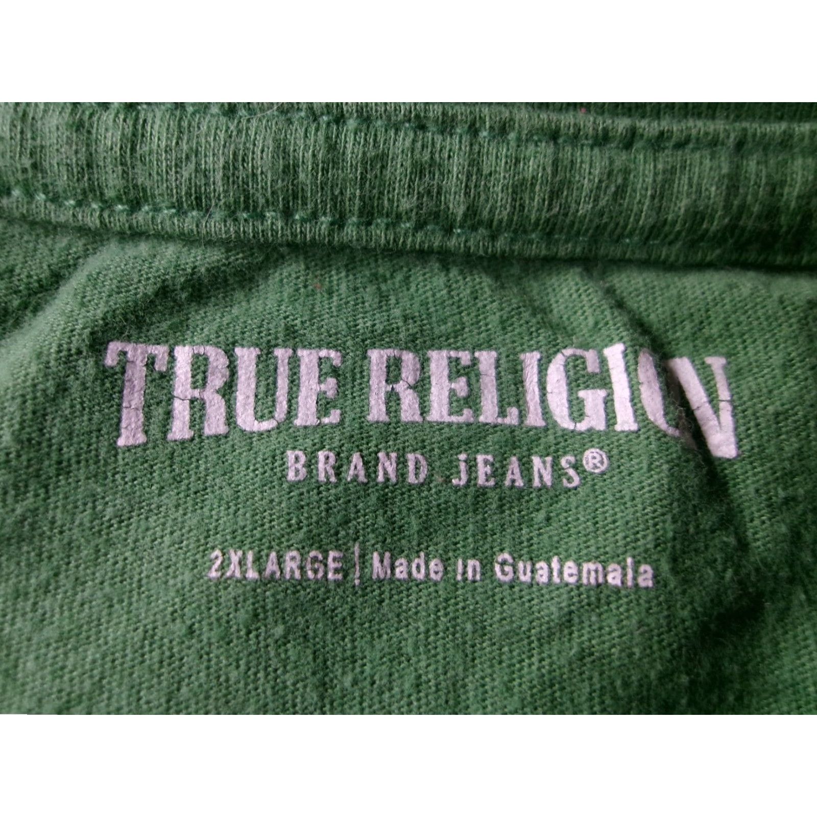 True Religion True Religion Shirt Mens 2XL Green World Tour 2002 Buddha Guitar Graphic T-Shirt Size US XXL / EU 58 / 5 - 6 Thumbnail