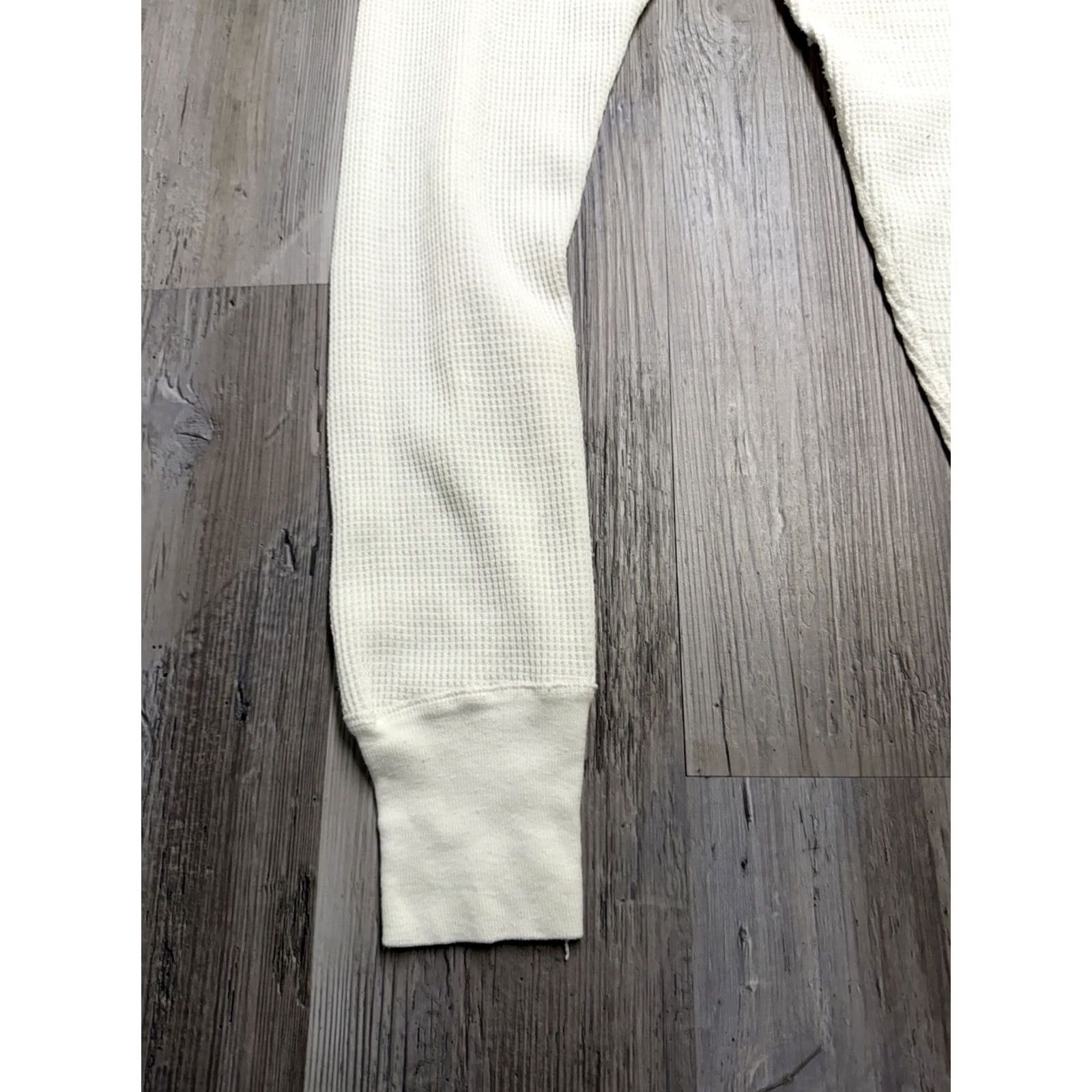Fruit Of The Loom Vintage Fruit of the Loom Thermal Bottoms Waffle Knit White Long Johns Size M Size US 31 - 7 Thumbnail