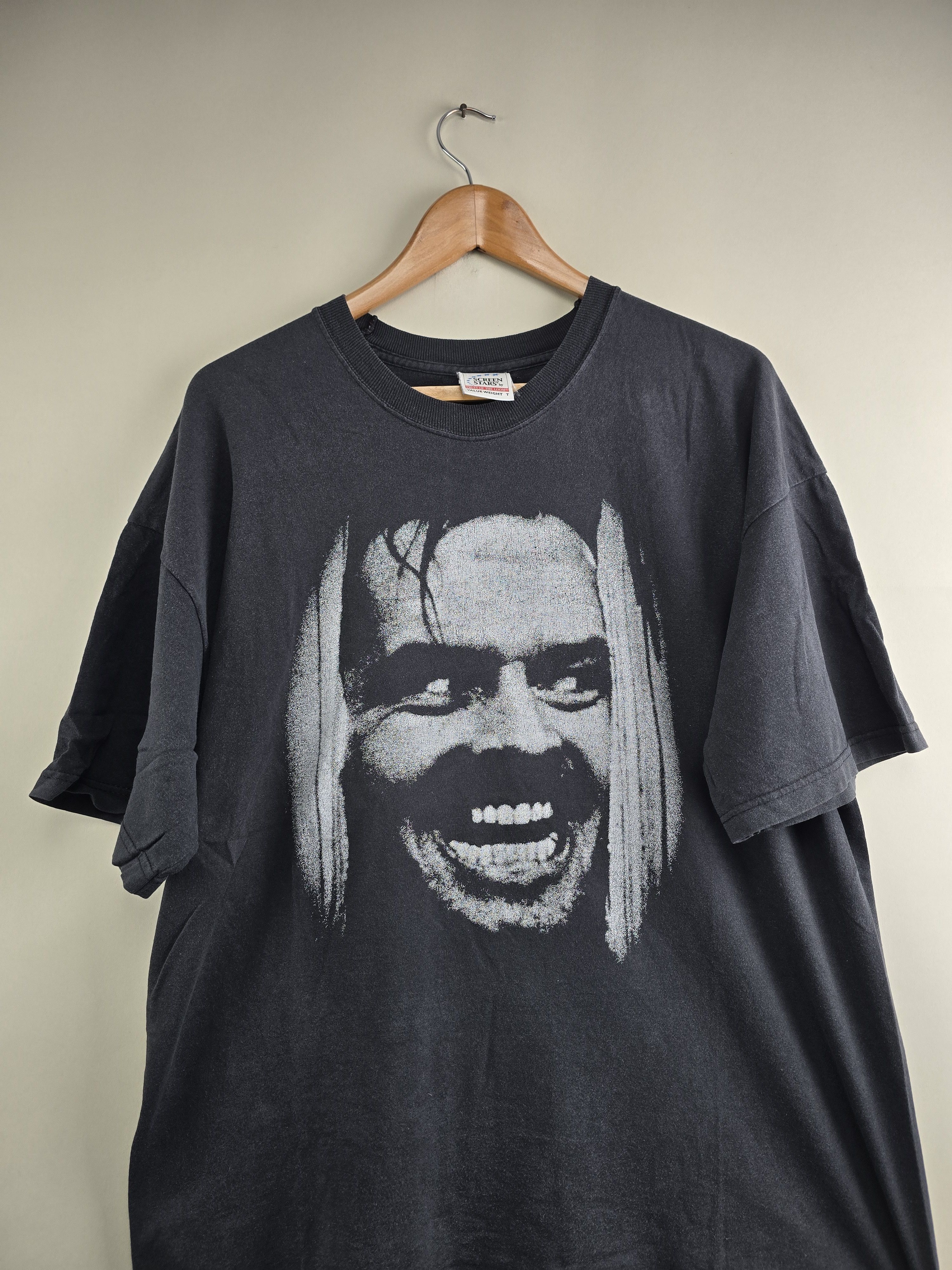 Vintage 90s Jack Nicholson Shining movie tee XL 23" 30" Size US XL / EU 56 / 4 - 2 Thumbnail