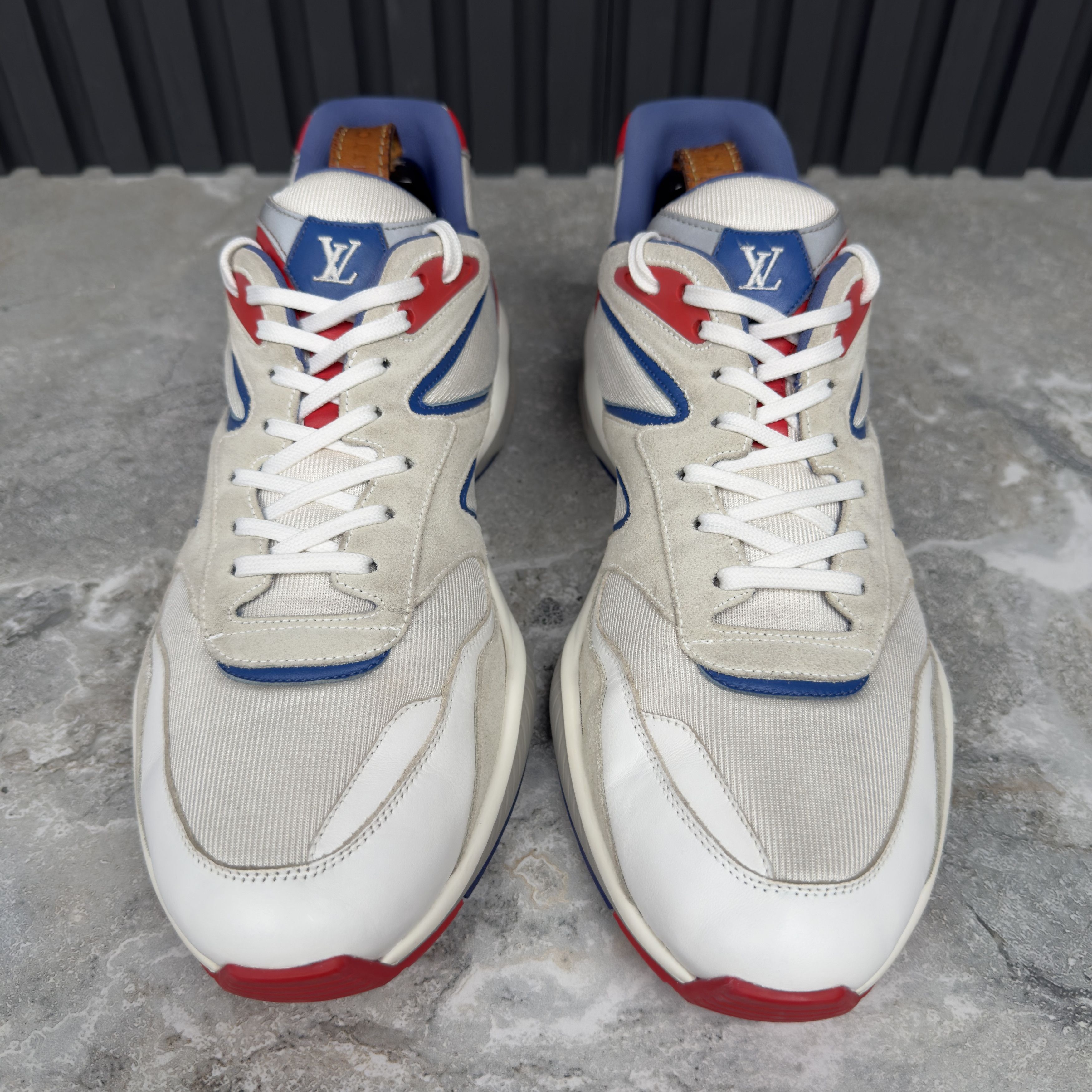 Louis Vuitton Louis Vuitton LV Trail line Sneakers White Red Blue Mesh Size US 11 / EU 44 - 5 Thumbnail