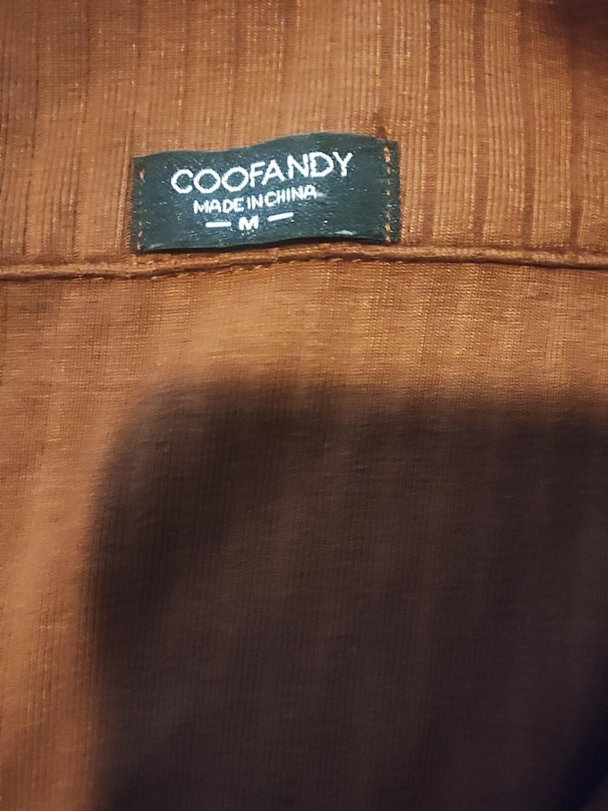 Other COOFANDY Medium Knit Brown Shirt - New Without Tags Size US M / EU 48-50 / 2 - 6 Thumbnail