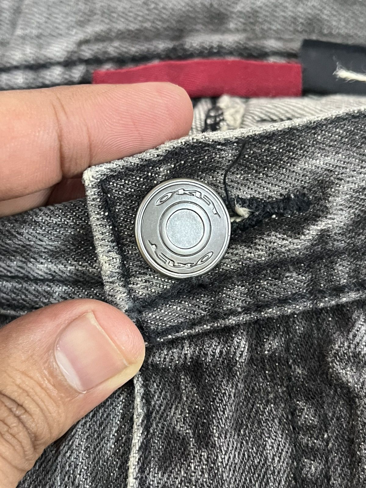Oakley × Vintage Vintage Oakley Industrial Denim Slim Fit Distressed Denim Size US 31 - 7 Thumbnail