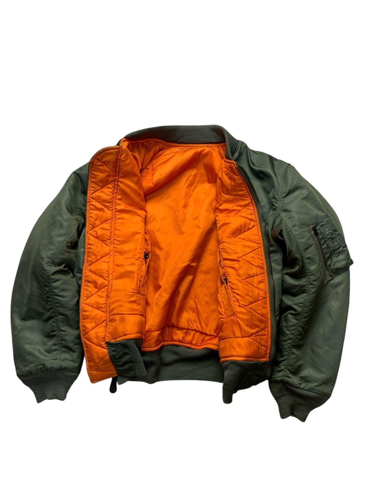 Alpha Industries 🐍 Vintage 1966 Alpha Industries MA-1 Bomber Jacket Size US XL / EU 56 / 4 - 2 Thumbnail