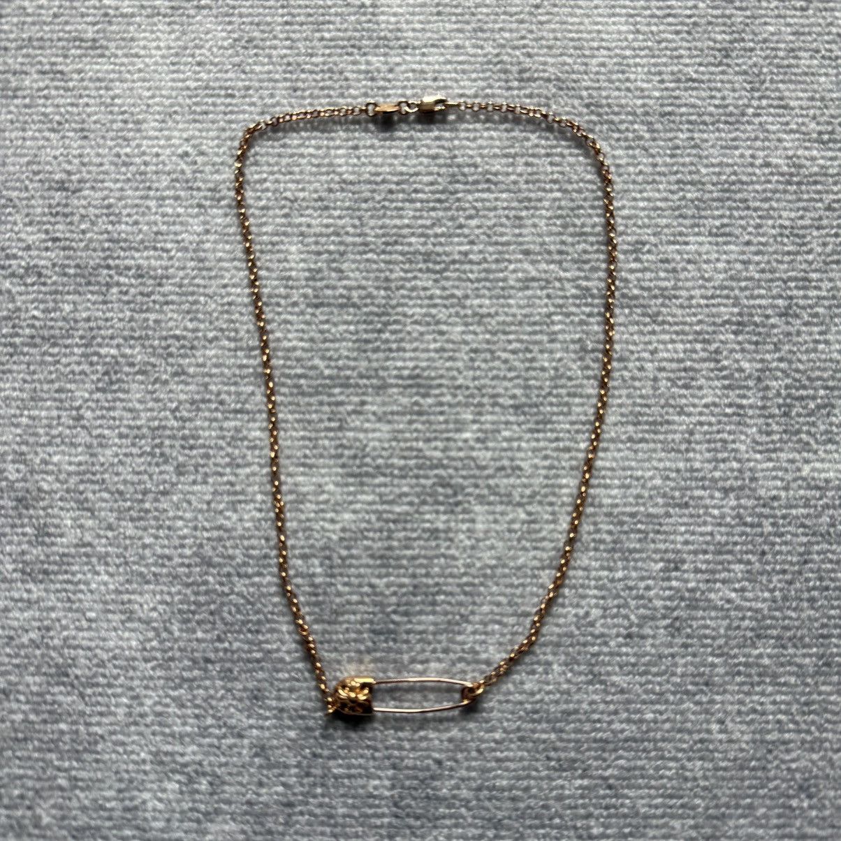 Chrome Hearts Chrome Hearts 22k Safety Pin Necklace 16inch Size ONE SIZE - 2 Thumbnail