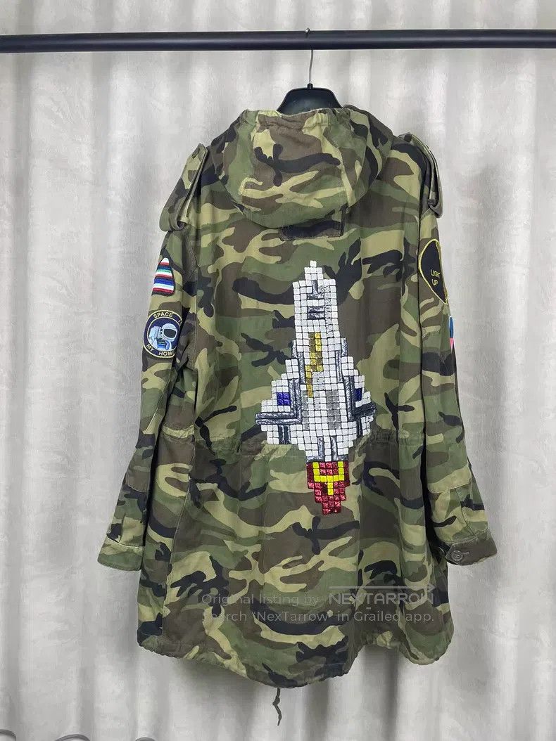 Saint Laurent Paris Saint Laurent Paris Military Green Camo Embroidered Rocket Size US M / EU 48-50 / 2 - 1 Thumbnail