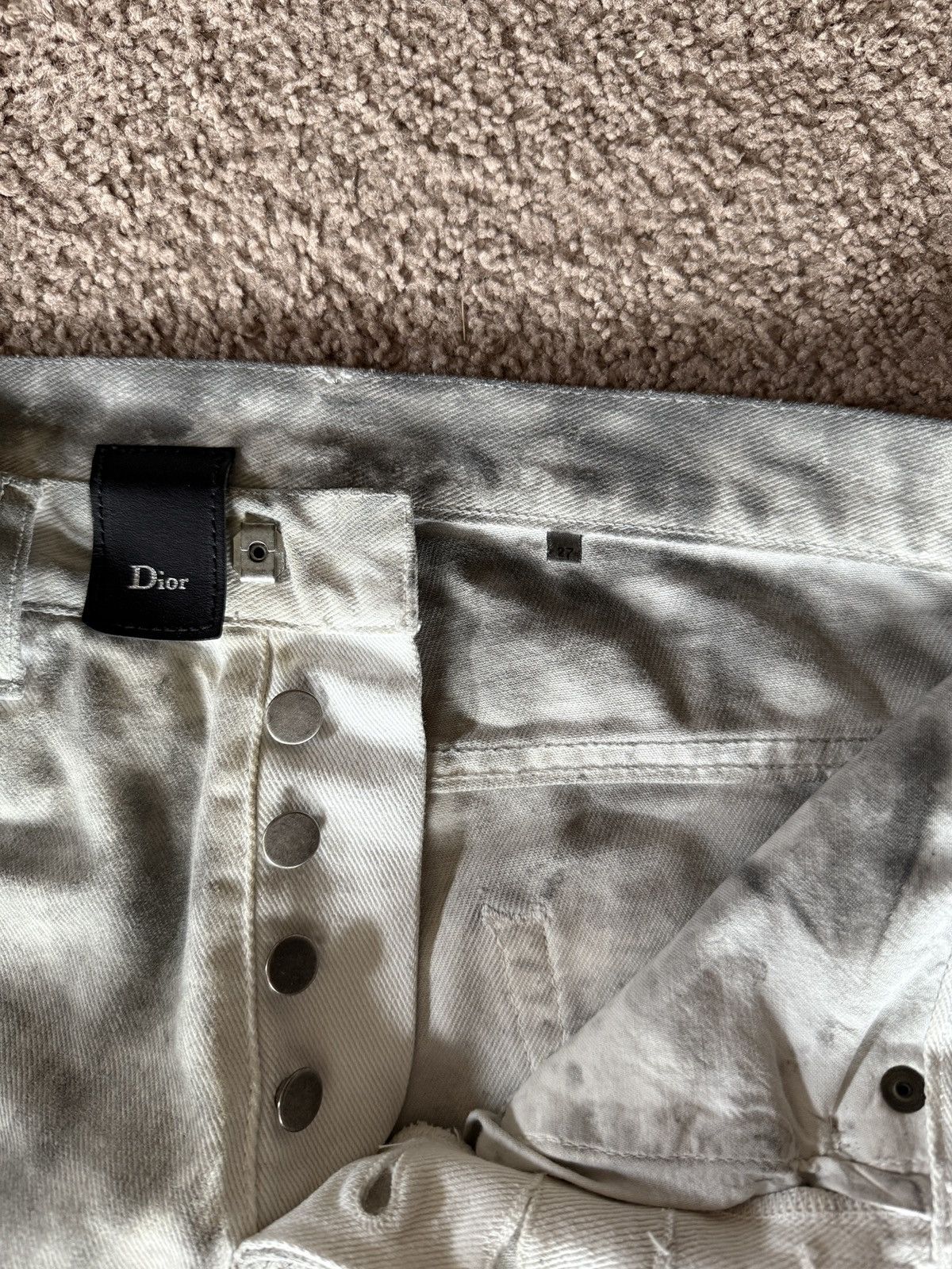Dior SS06 Dirty Snow Man Dior Denim Size US 27 - 5 Thumbnail