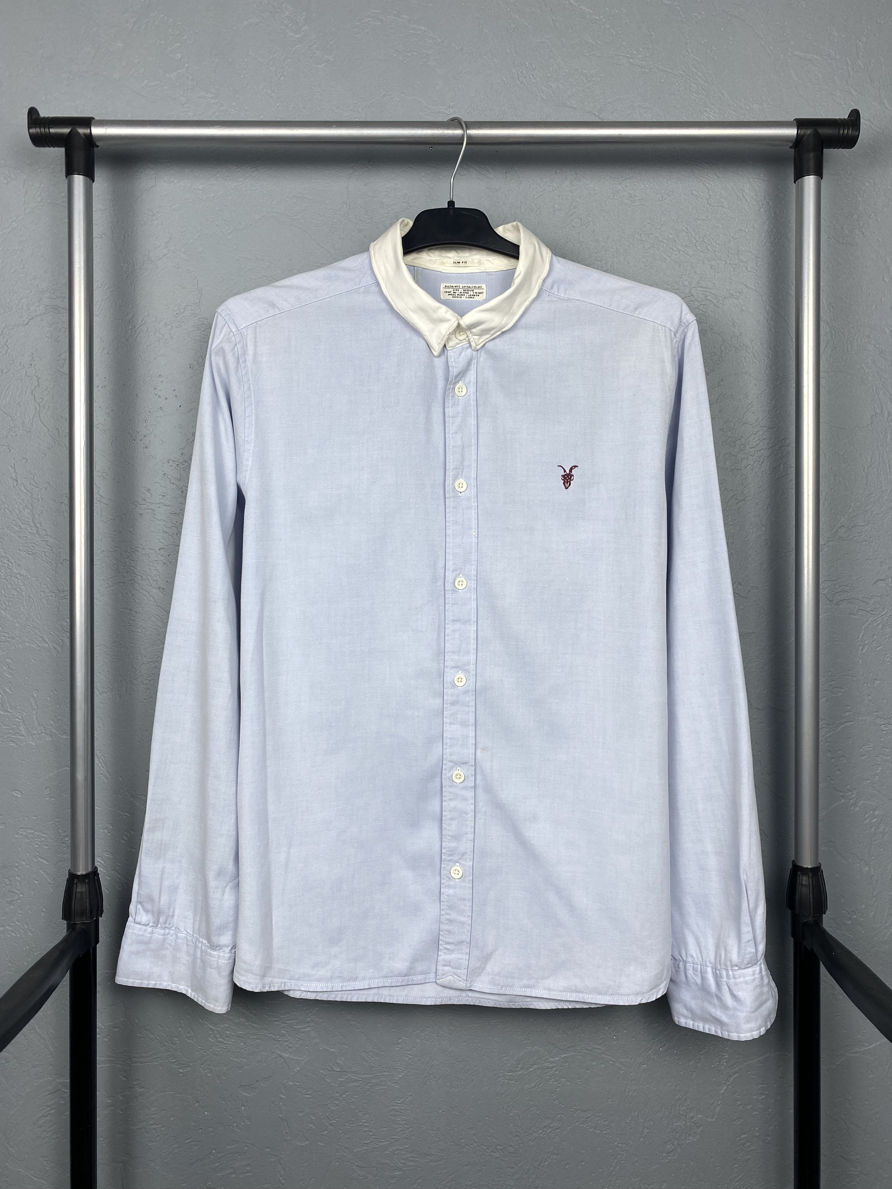 Allsaints Allsaints Oxford Perry Vintage Mens Long Sleeve Shirt Y2K Size US M / EU 48-50 / 2 - 1 Thumbnail
