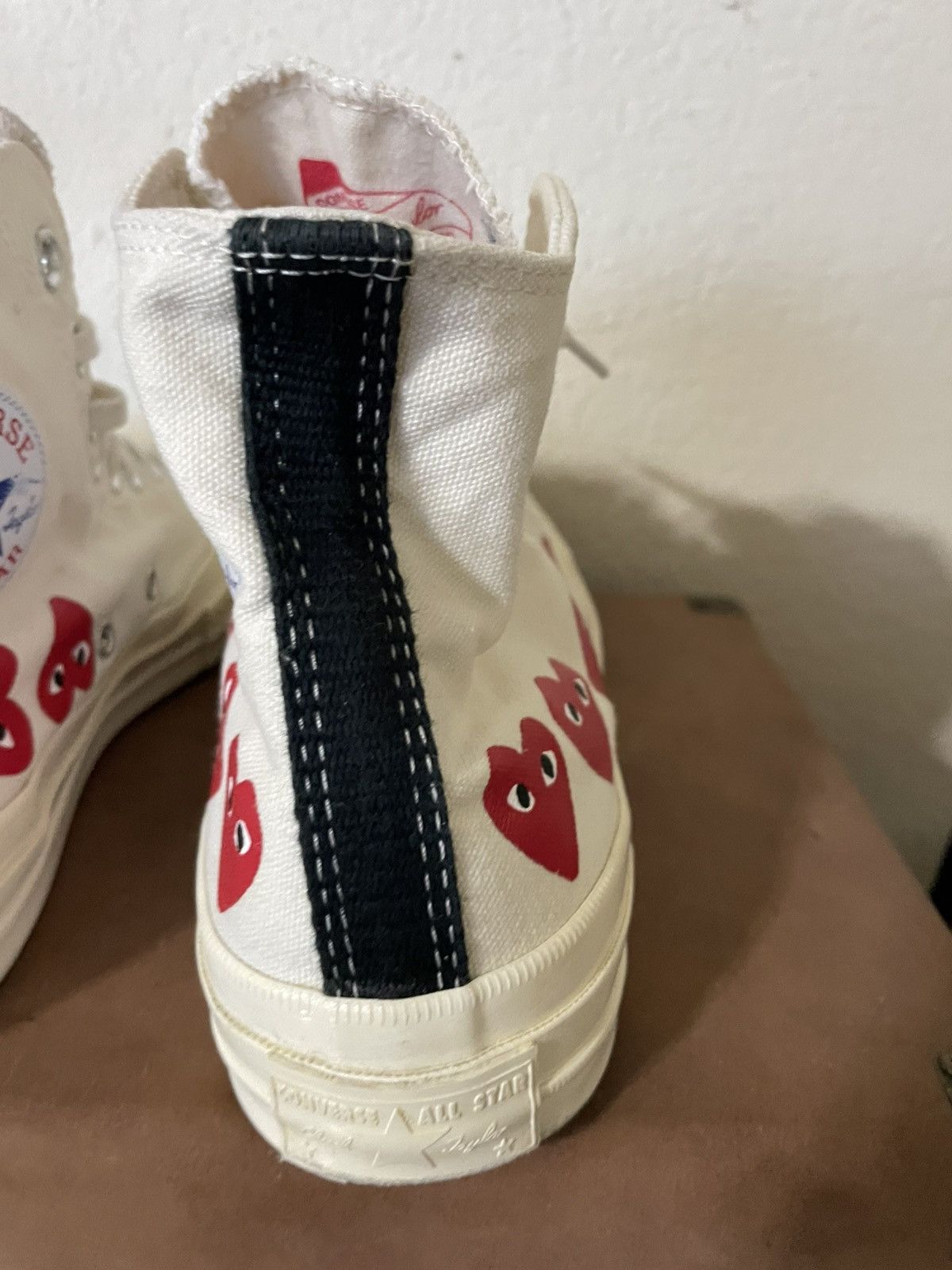 Comme des Garcons CDG Play x Converse Chuck Taylor All Star 70 HI Size US 8 / EU 41 - 6 Thumbnail