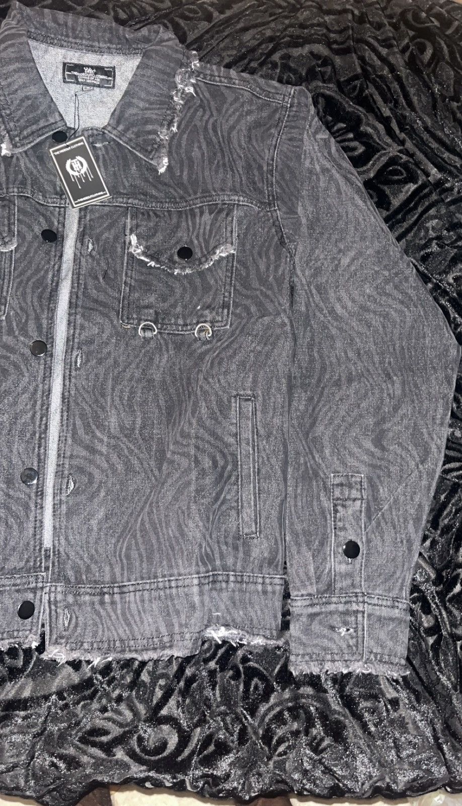Designer THE HIDEOUT CLOTHING JEAN JACKET Size S / US 4 / IT 40 - 2 Thumbnail