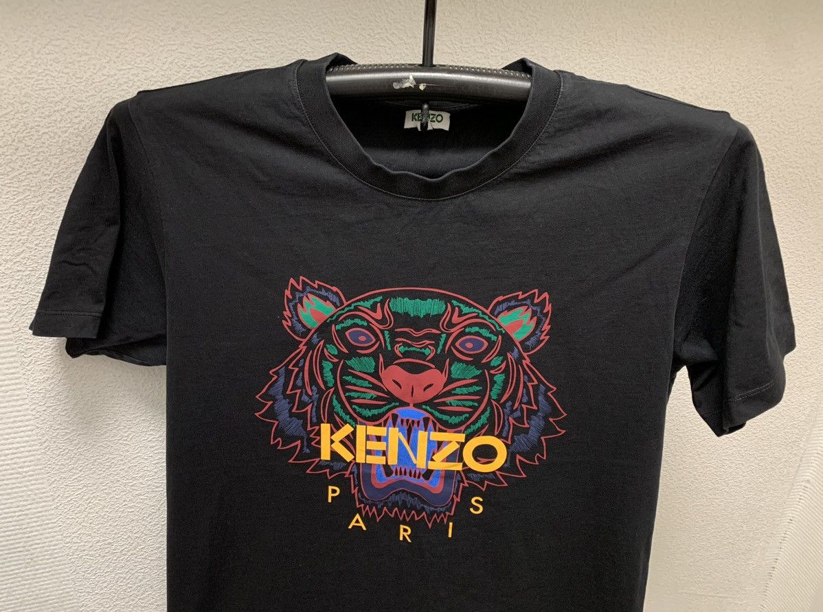 Kenzo Kenzo black t-shirt big logo L as Size US L / EU 52-54 / 3 - 2 Thumbnail