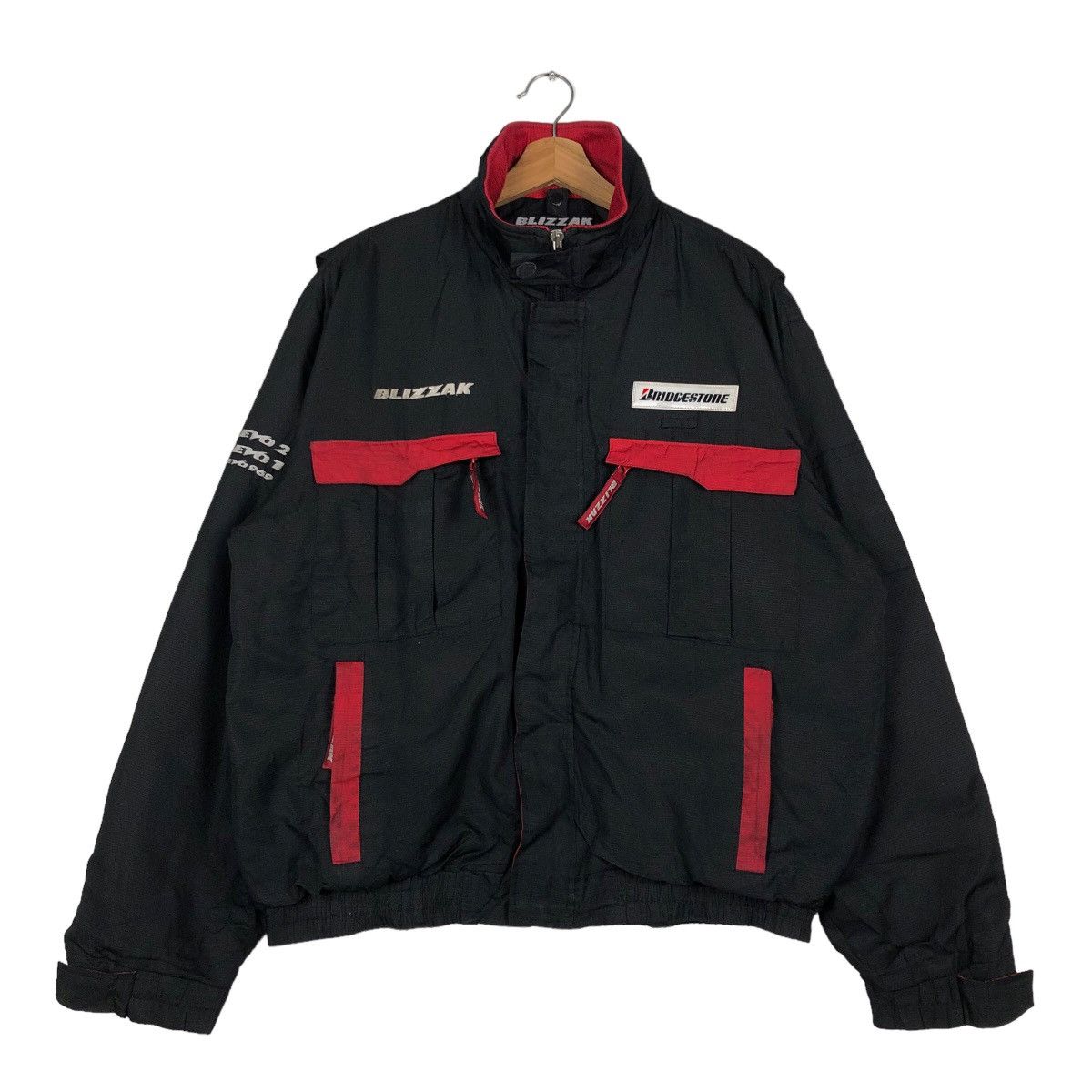 Japanese Brand 🔥Vintage Bomber Jacket Worker Bridgestone Big Logo Size US L / EU 52-54 / 3 - 1 Thumbnail