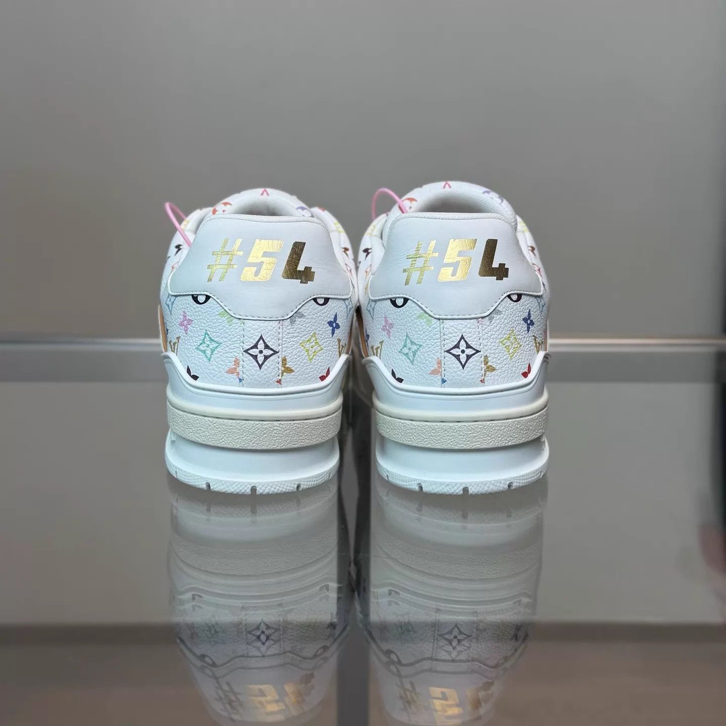 Louis Vuitton LV x Takashi Murakami Trainer White Tri-Color UK9/43 99 Size US 10 / EU 43 - 4 Thumbnail