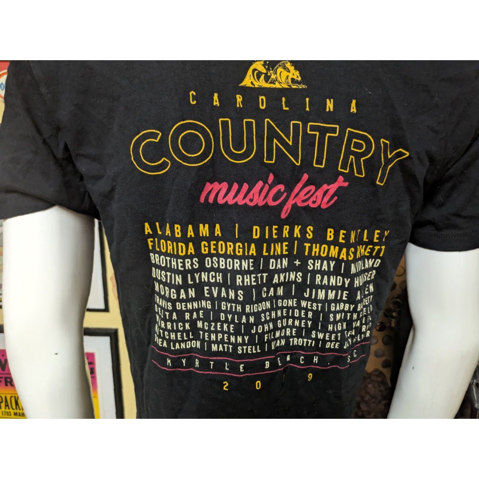 Next Level VINTAGE CCMF 2019 T Shirt Carolina Country Music Fest CCMF 2019 T Shirt Large Nice Alabama Dierks Bentley Size US L / EU 52-54 / 3 - 4 Thumbnail