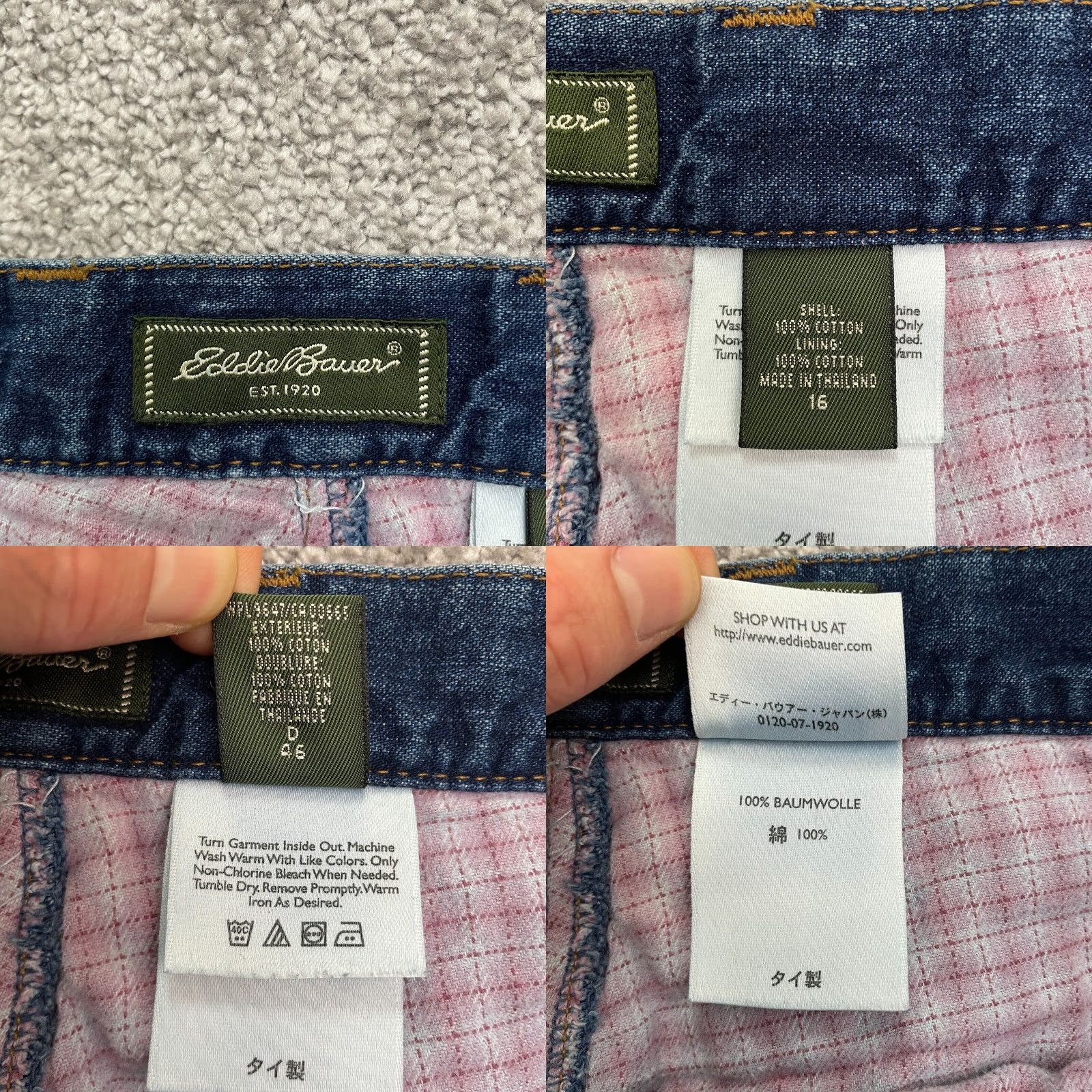 Eddie Bauer Eddie Bauer Jeans Womens 16 Denim Straight Leg High Rise 36x31 Blue Dark Wash Size 38" / US 16 / IT 52 - 8 Thumbnail