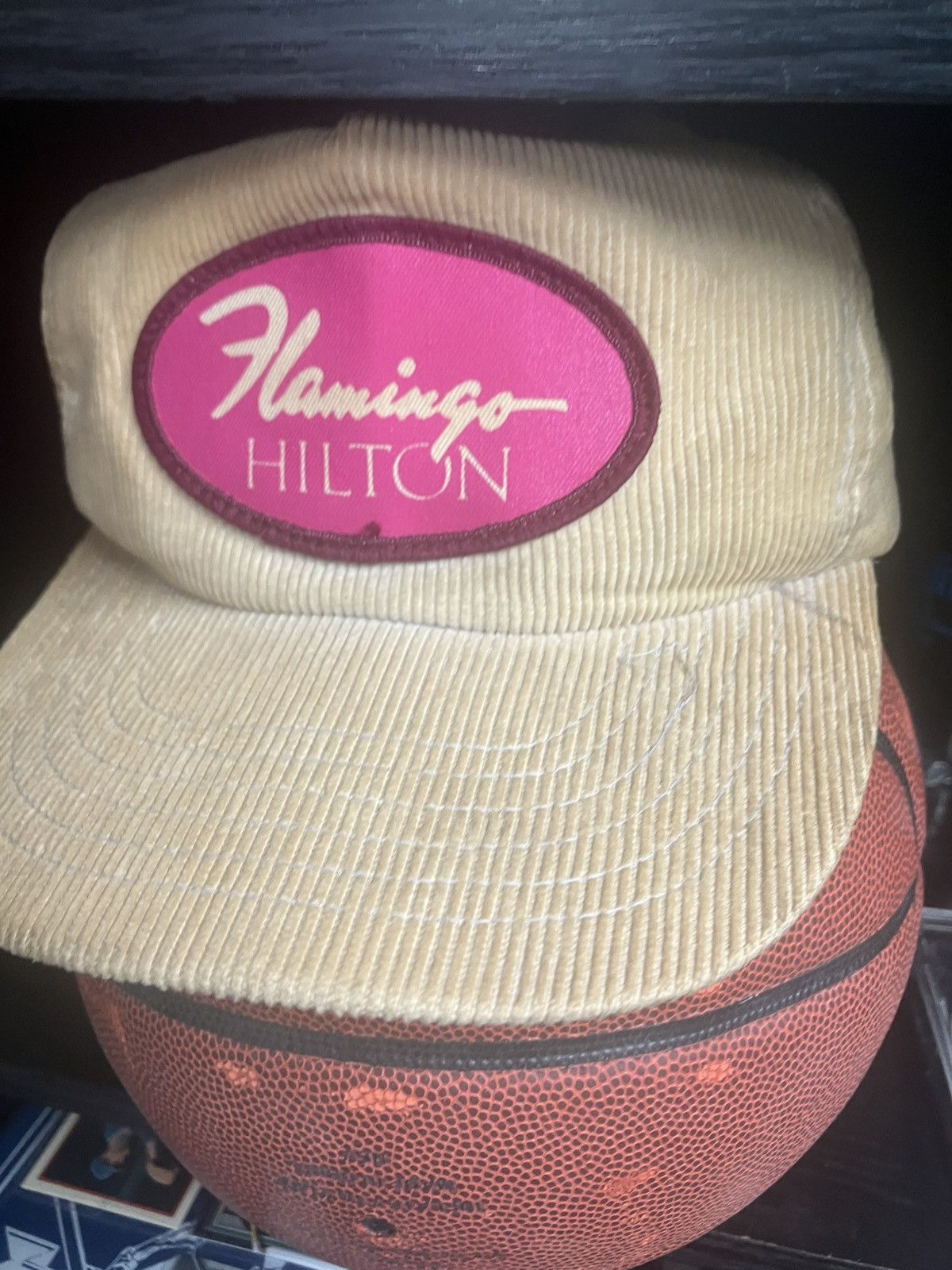 Vintage Vintage Corduroy Hat - Las Vegas Flamingo Hilton retro cap Size ONE SIZE - 1 Thumbnail