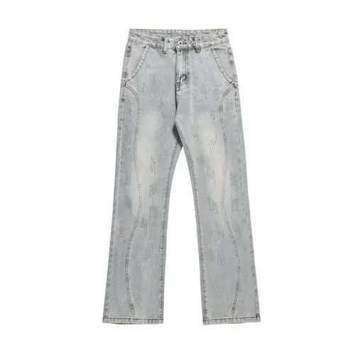 VIBE High street wide-leg blue washed scimitar cargo jeans y2k Size US 32 / EU 48 - 1 Thumbnail