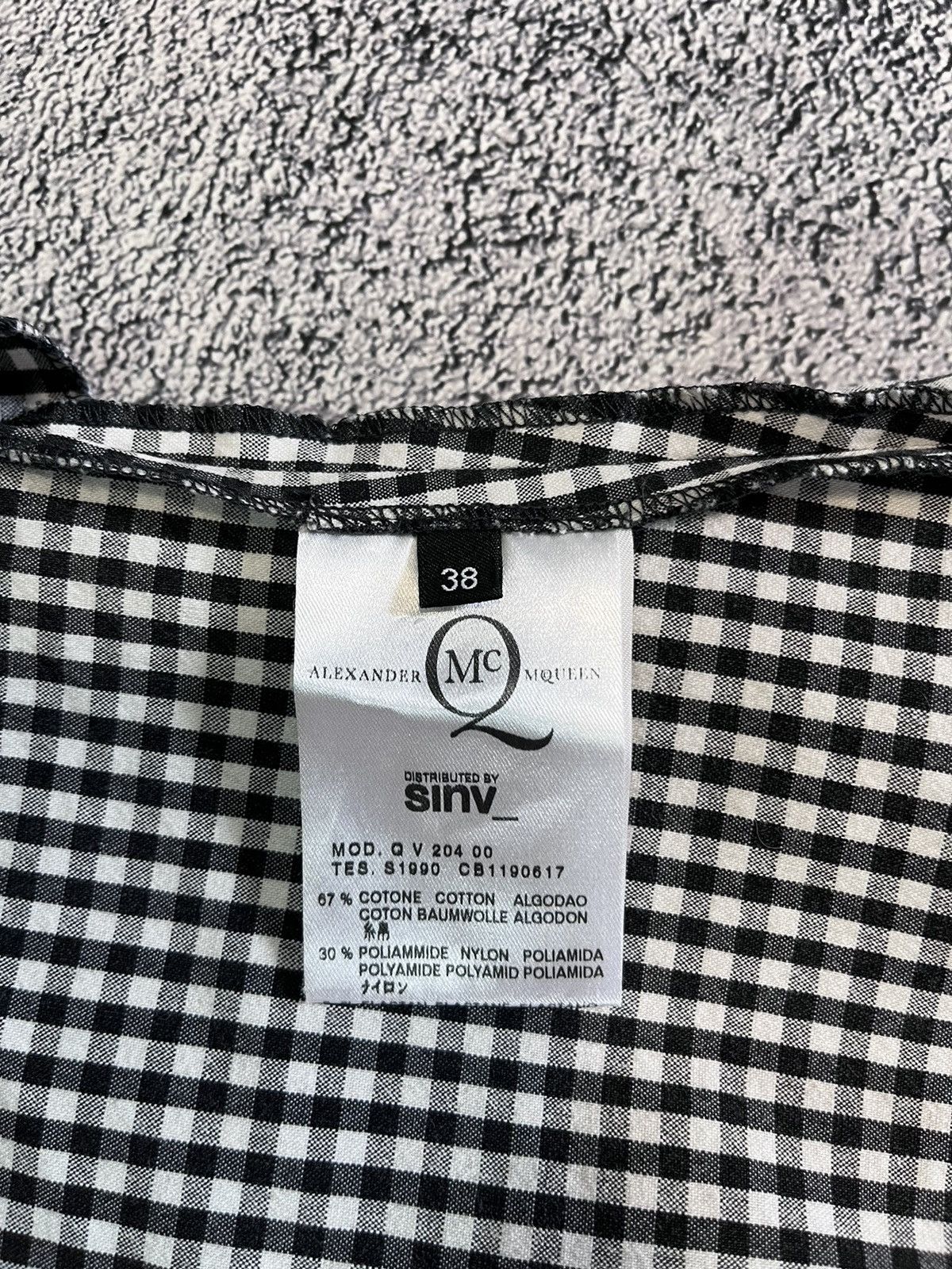 Alexander McQueen Alexander McQueen Women Dress Sleeveless Gingham Size 38 Size XS / US 0-2 / IT 36-38 - 8 Thumbnail