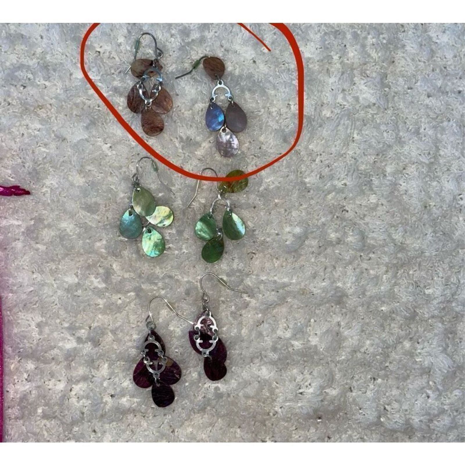 Other Brown and Silver Multi-Pendant Drop Earrings | Sz OS Size ONE SIZE - 3 Thumbnail