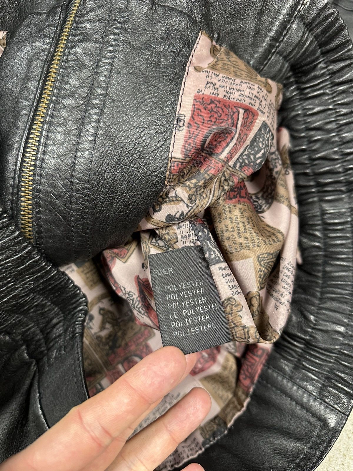 Vintage Vintage 90s Black Leather Utility Distressed Bomber Jacket Size US XL / EU 56 / 4 - 10 Thumbnail