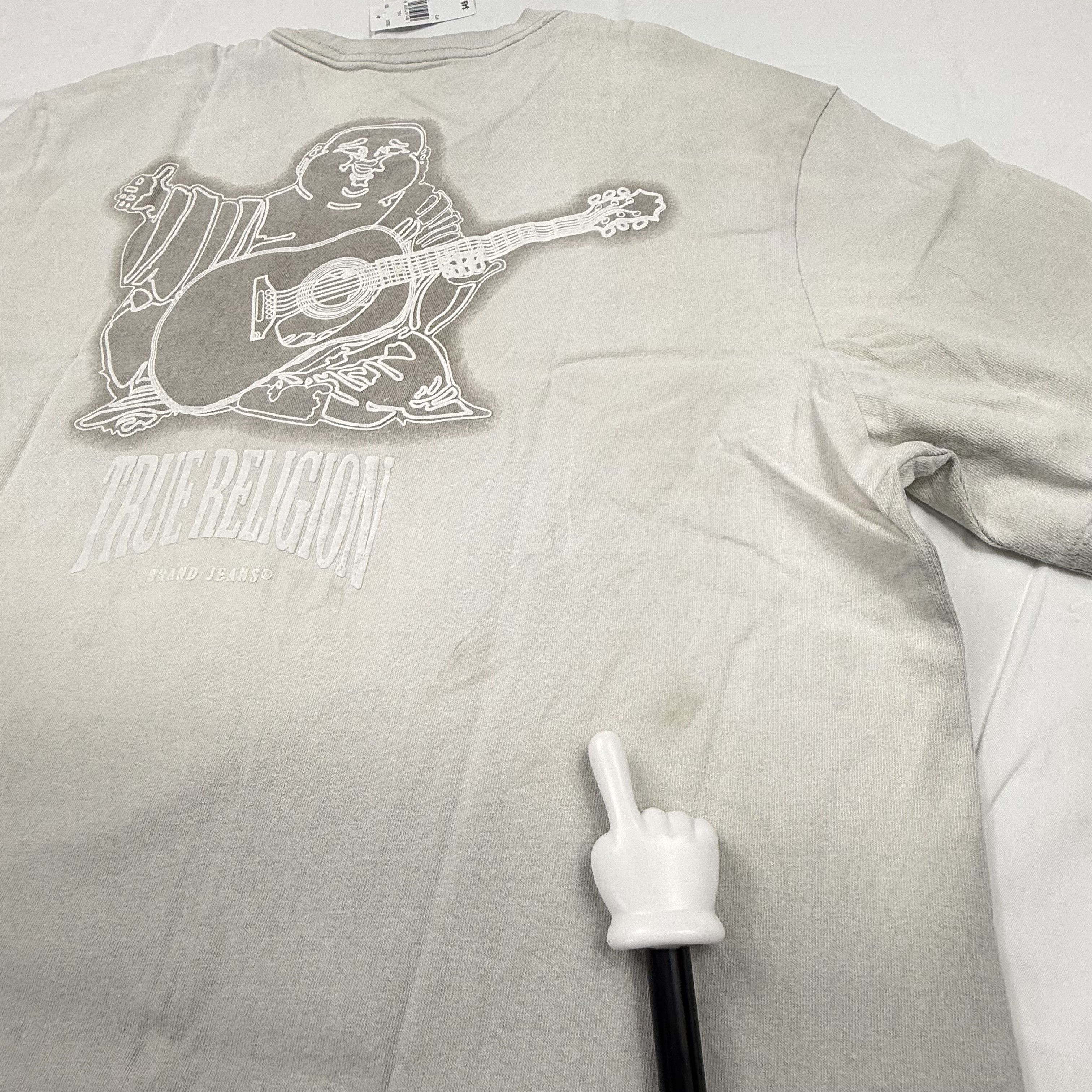 True Religion True Religion Ombre Dip Dye Buddha Guitar Graphic T-Shirt Size US XXL / EU 58 / 5 - 10 Thumbnail