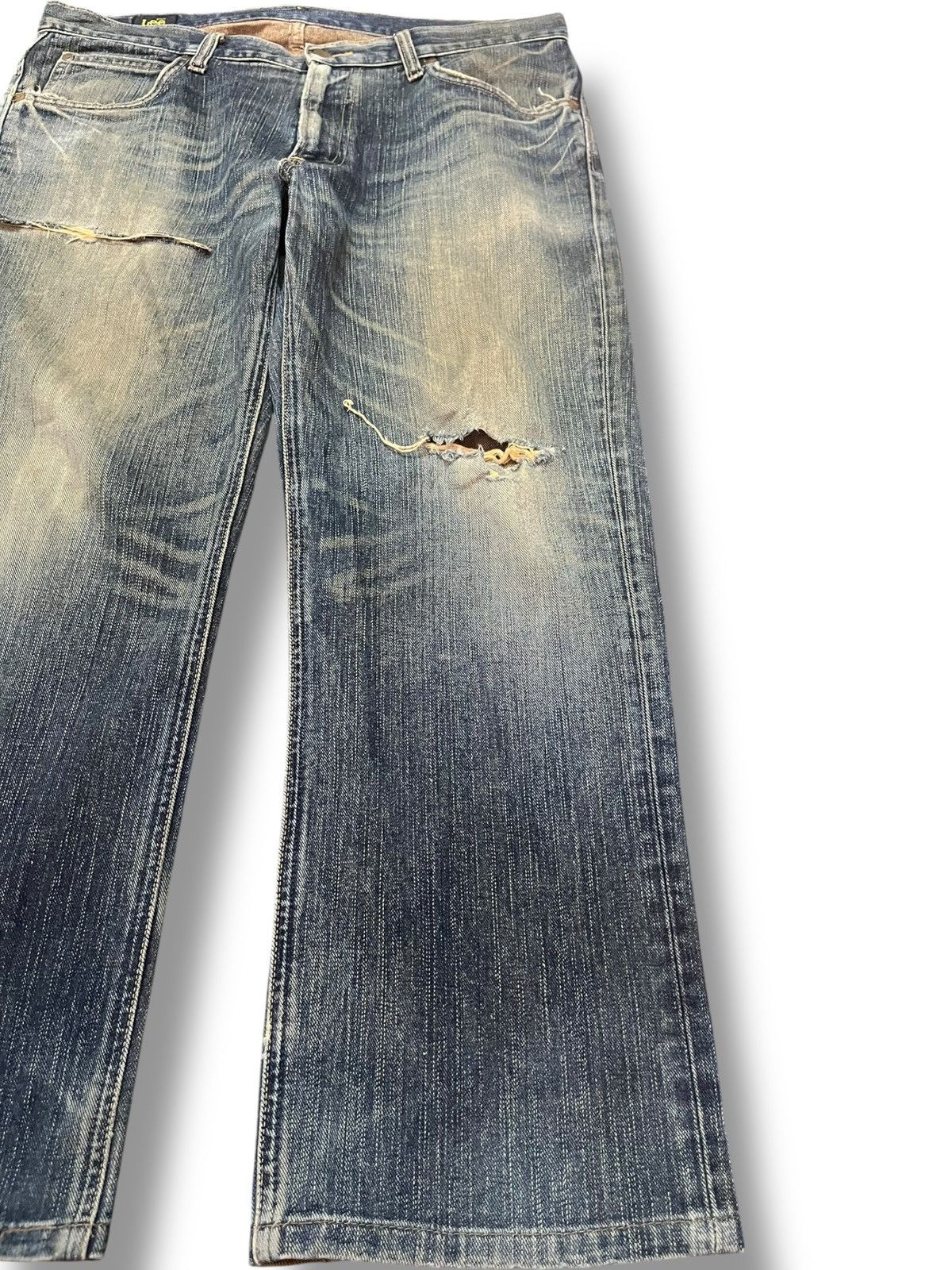 Lee Vintage Lee Riders MR Mudwash Distressed Denim Size US 35 - 4 Thumbnail