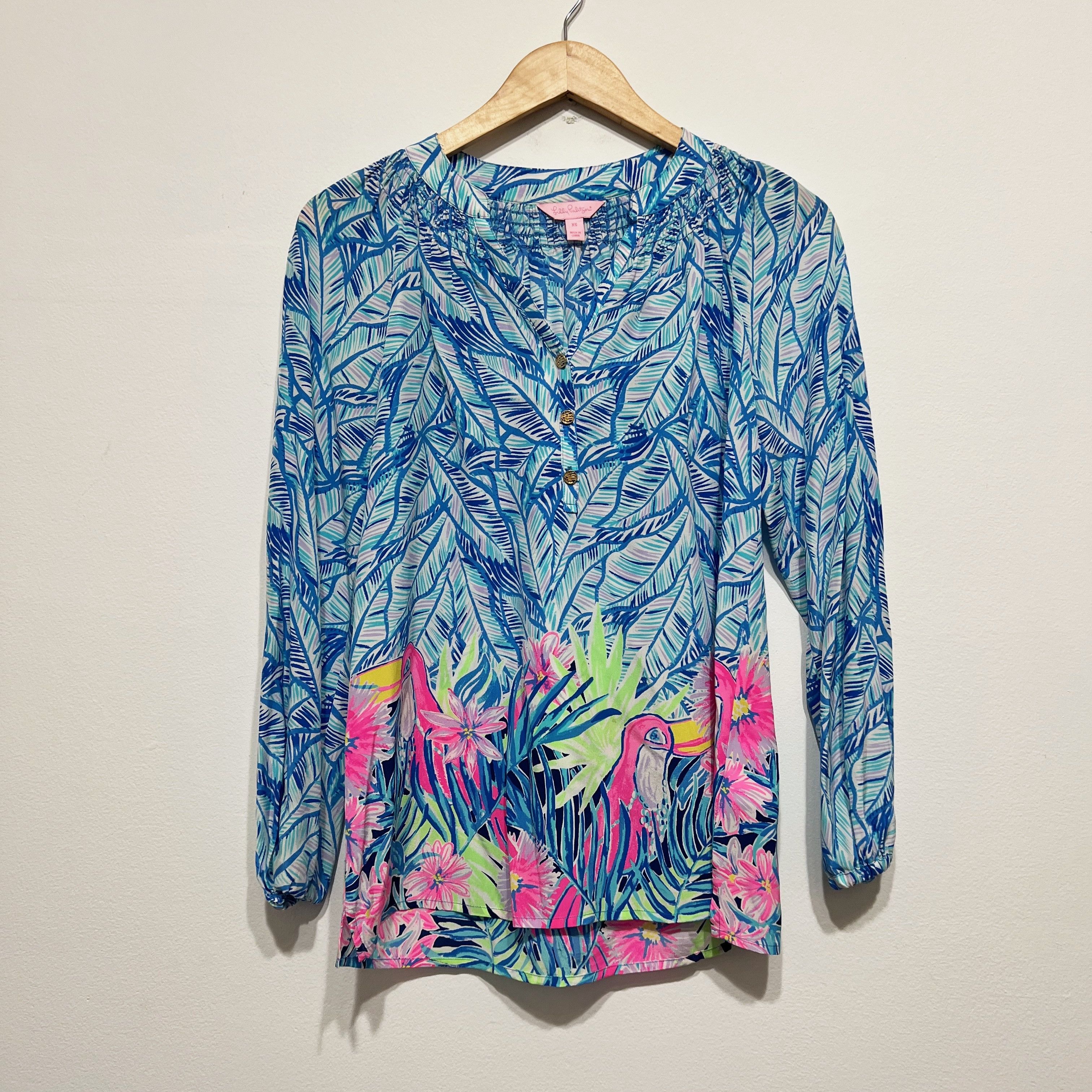 Lilly Pulitzer Lilly Pulitzer Women's Elsa Silk Chiffon Size XS / US 0-2 / IT 36-38 - 1 Thumbnail