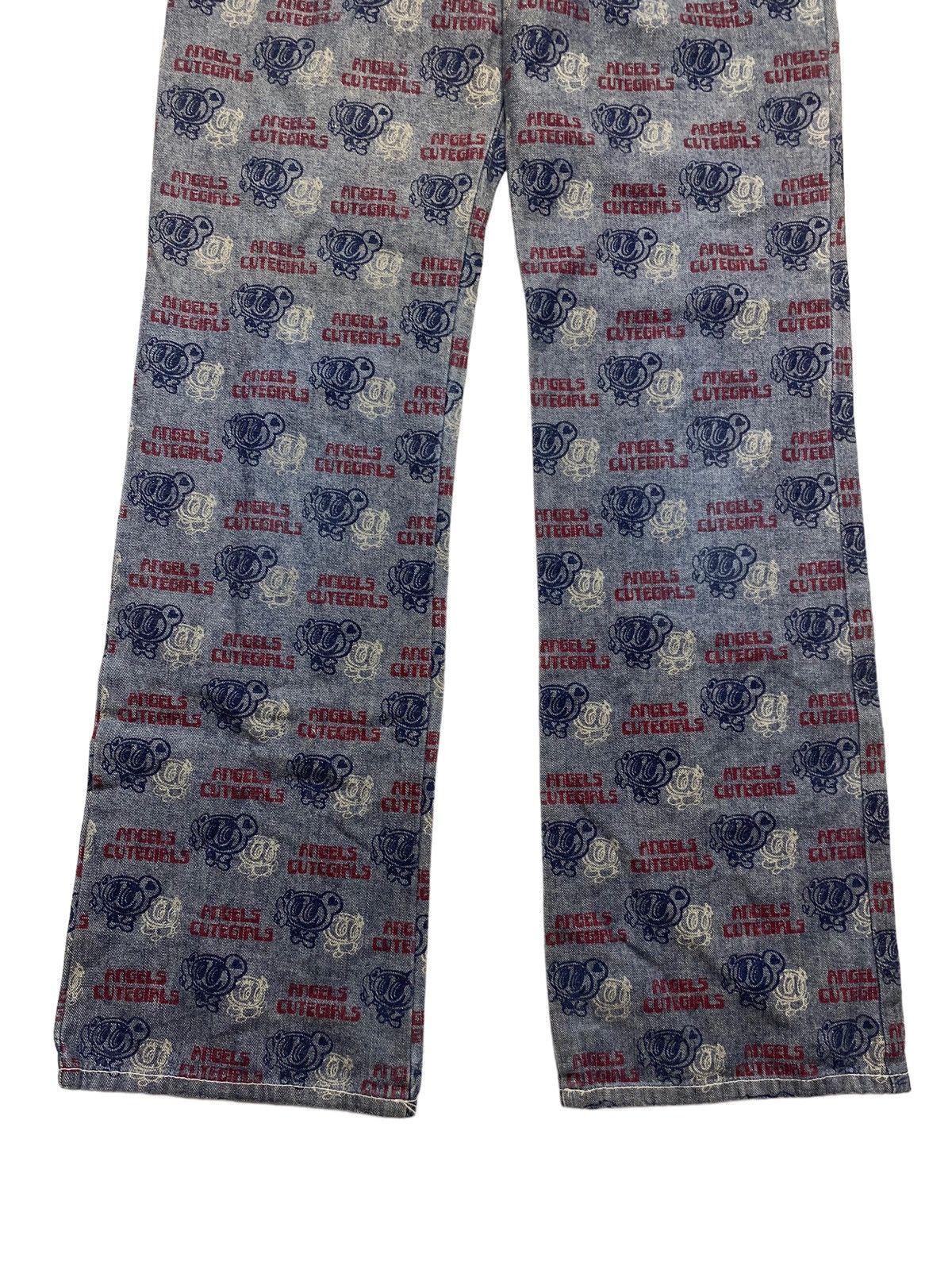 Angel Blue × Hysteric Glamour × Japanese Brand 2000s Angel Blue - Printed Outside Denim Pants Size US 28 / EU 44 - 4 Thumbnail