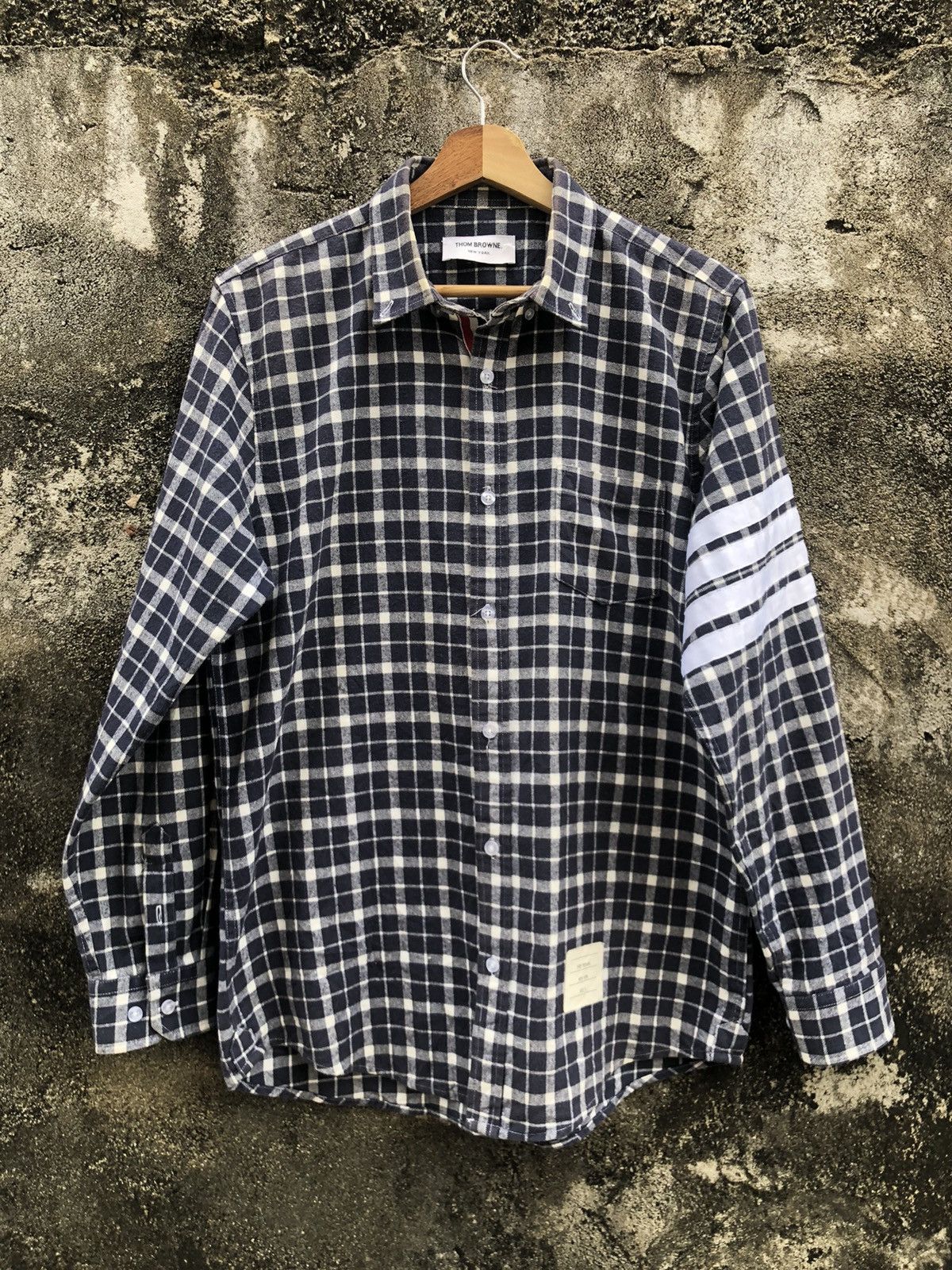 Thom Browne 4 Bar Button Shirts