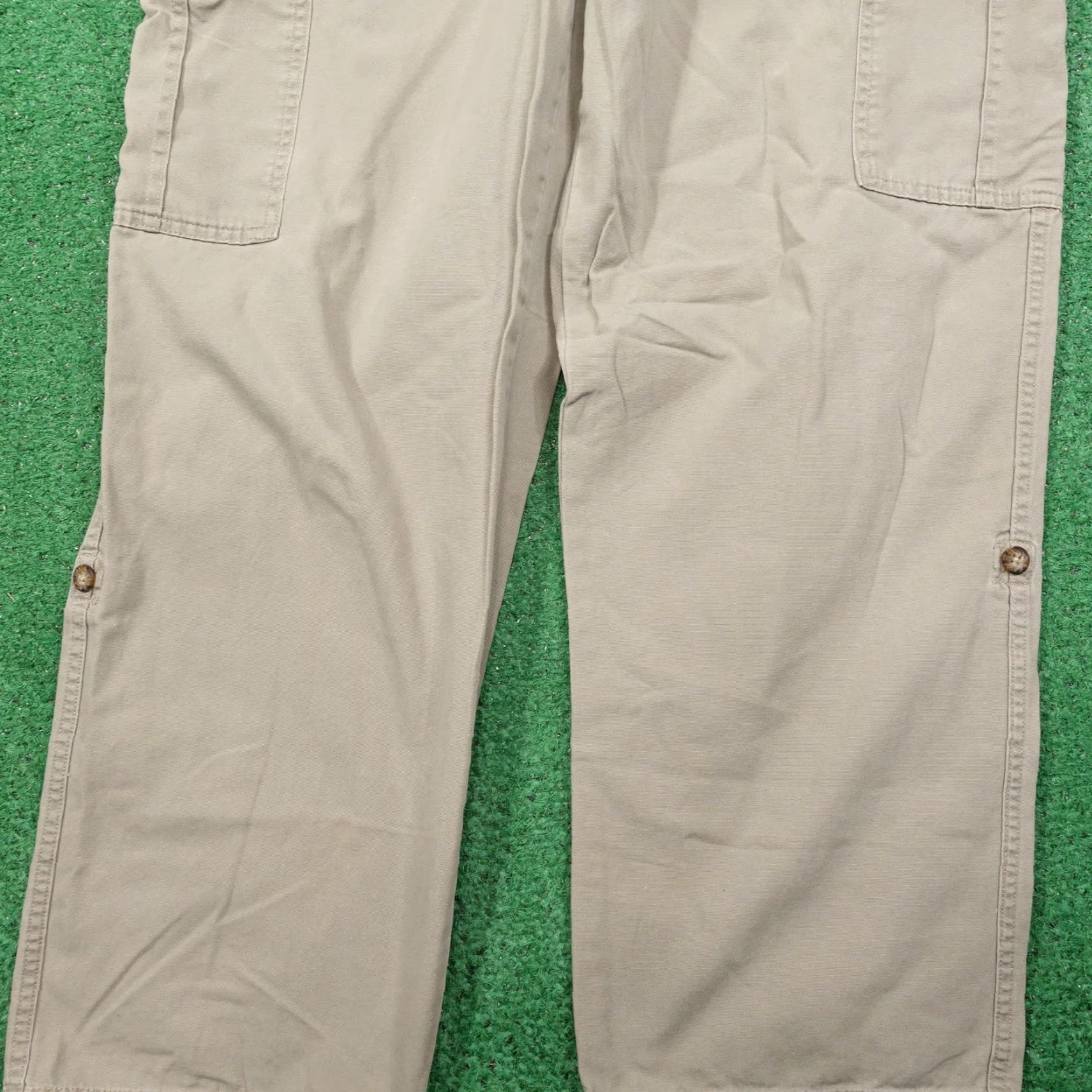 The North Face VINTAGE North Face Cargo Pants Men Regular Fit 34 Waist Beige Canvas Casual 90s Mens Size US 34 / EU 50 - 3 Thumbnail