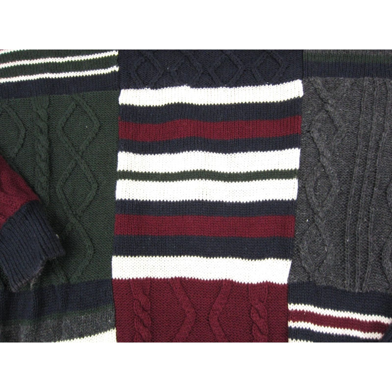 Vintage VINTAGE Stone Haven Sweater Mens L Blue Geometric Textured 80s Aztec Crew Neck Knit Pullover Size US L / EU 52-54 / 3 - 3 Thumbnail