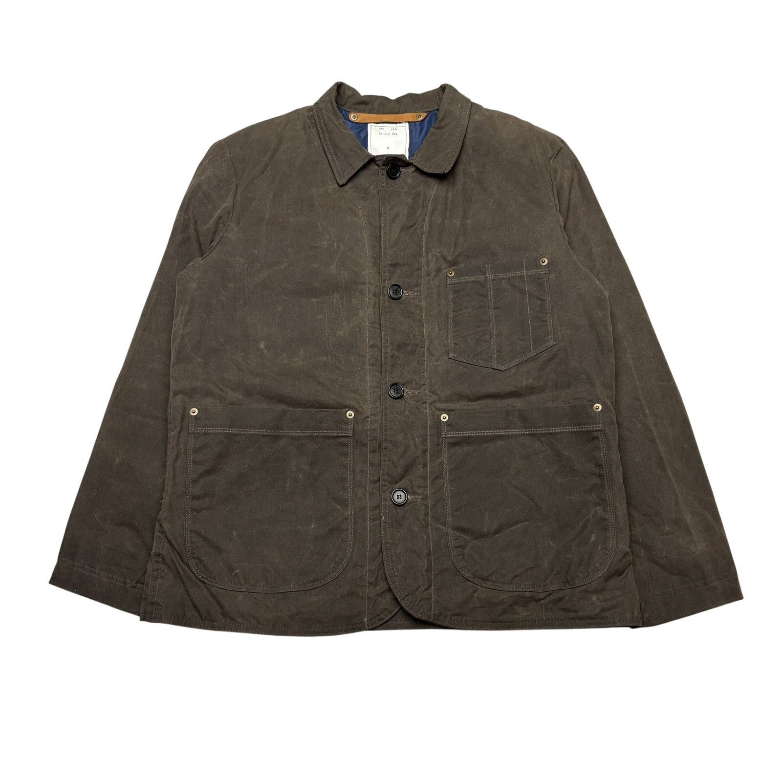 Billy Reid Billy Reid MSL ALA Waxed Cotton Chore Coat Men's Medium Size US M / EU 48-50 / 2 - 1 Thumbnail
