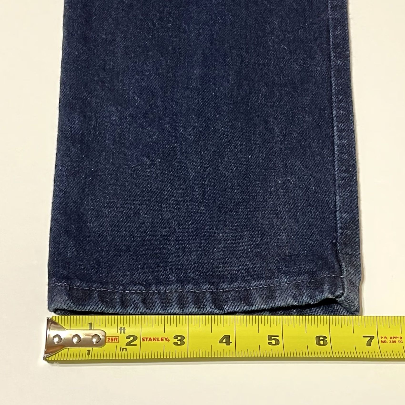 Vintage Vintage Rocky Mountain Jeans Women’s 11/30x36 Cross Over Flaps Blue 1990s Juniors 26x36 100% cotton Mexico Mens Girls Womens Size 32" / US 10 / IT 46 - 7 Thumbnail