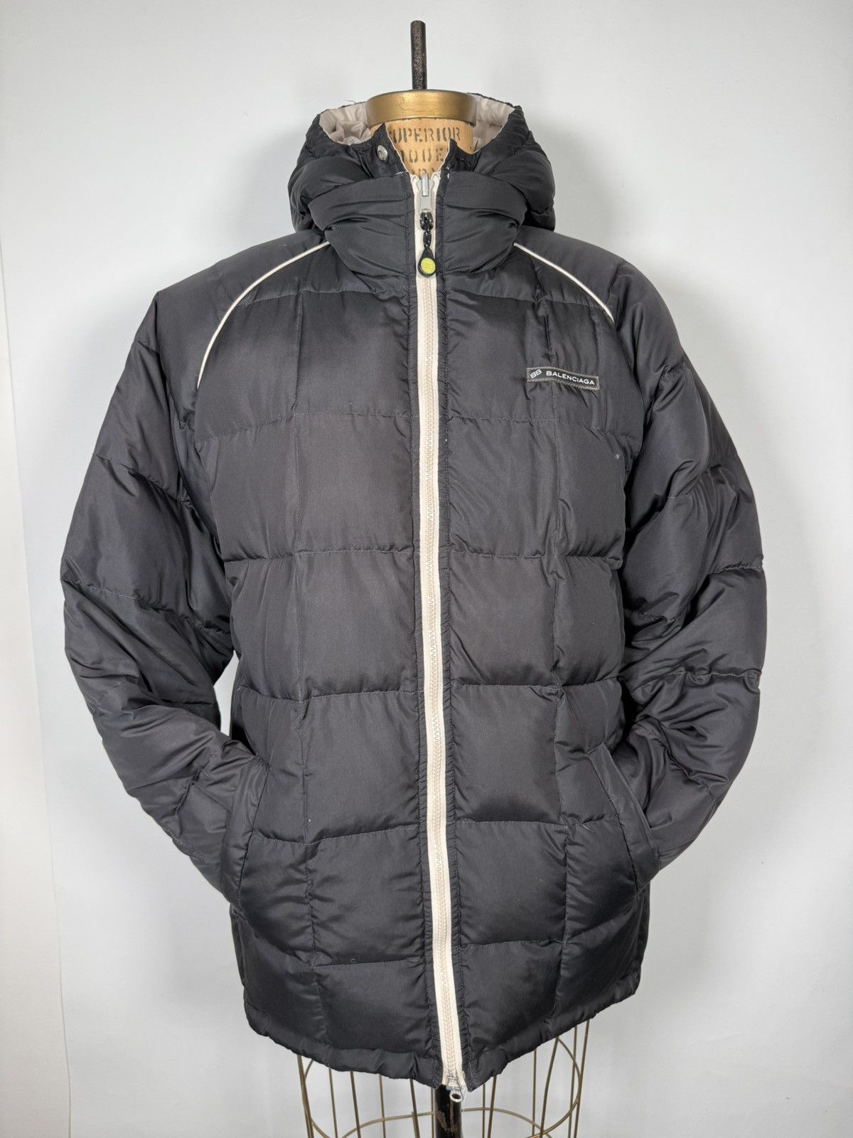 Balenciaga Vintage Y2K Balenciaga Sports Reversible Long Puffer Jacket Size US L / EU 52-54 / 3 - 1 Thumbnail