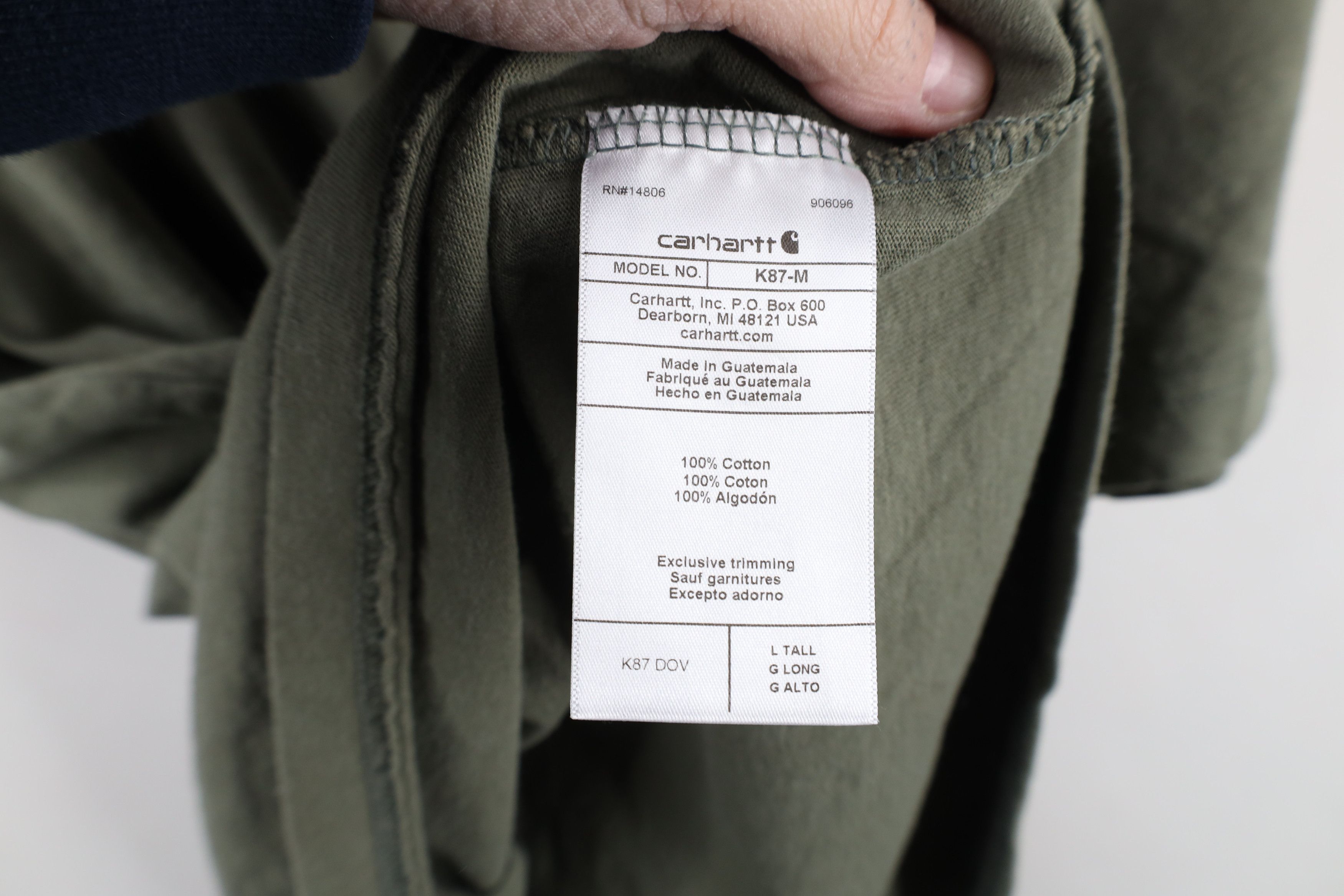 Carhartt × Vintage Vintage Y2K Carhartt Spell Loose Fit Pocket T-Shirt Green Size US L / EU 52-54 / 3 - 10 Thumbnail