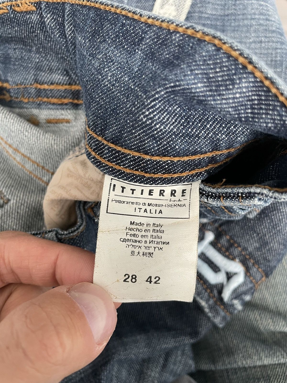 Designer × John Galliano × Vintage John Galliano Vintage Denim Jeans Trousers Coquette Pant Y2k Size 28" / US 6 / IT 42 - 11 Thumbnail