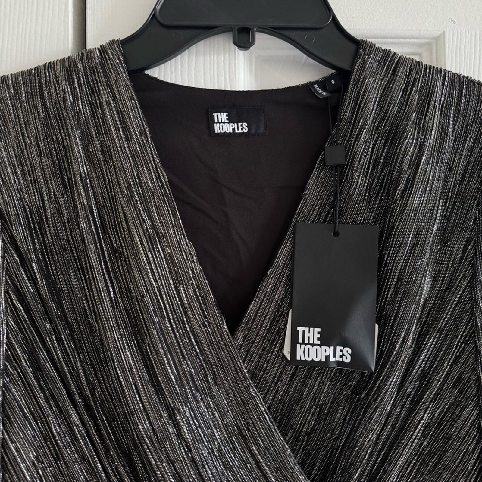 The Kooples NWT! The Kooples Shimmering Black Blouse, Size 0 Size XS / US 0-2 / IT 36-38 - 4 Thumbnail