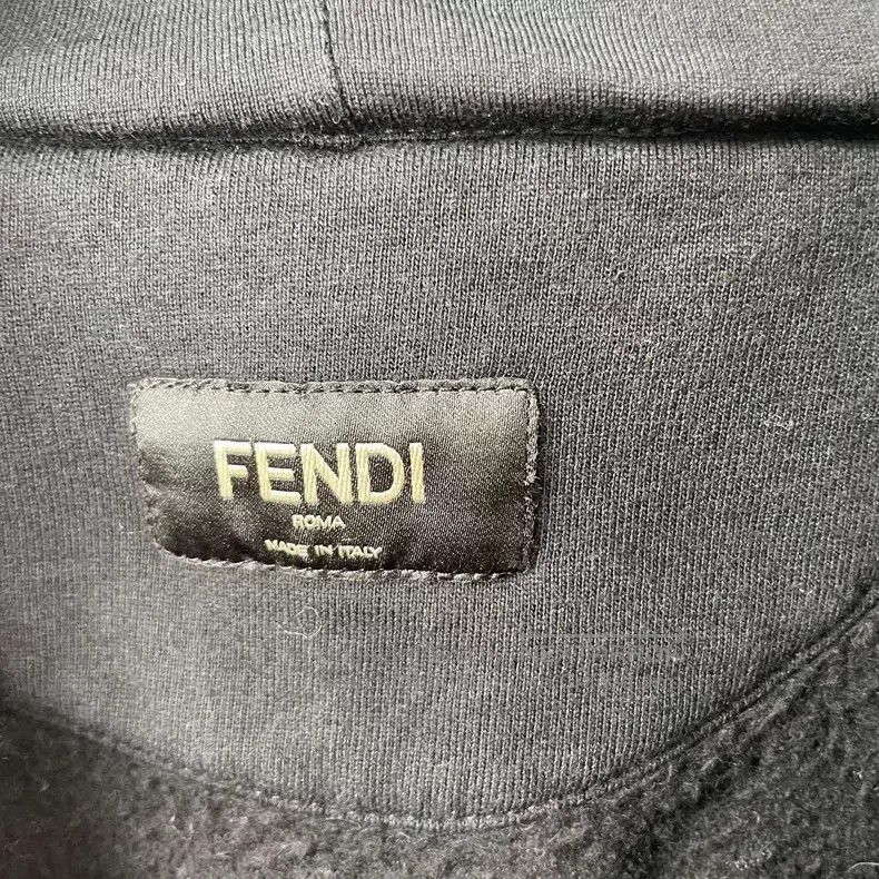 Fendi Fendi Black Monster Fleece-Lined Hoodie Size US L / EU 52-54 / 3 - 3 Thumbnail